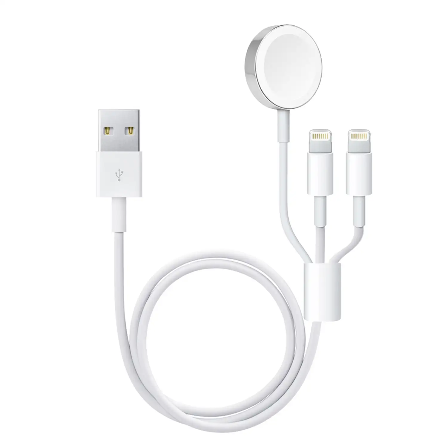 Cargador Doble Lightning y Base de carga compatible con Apple Watch iWatch