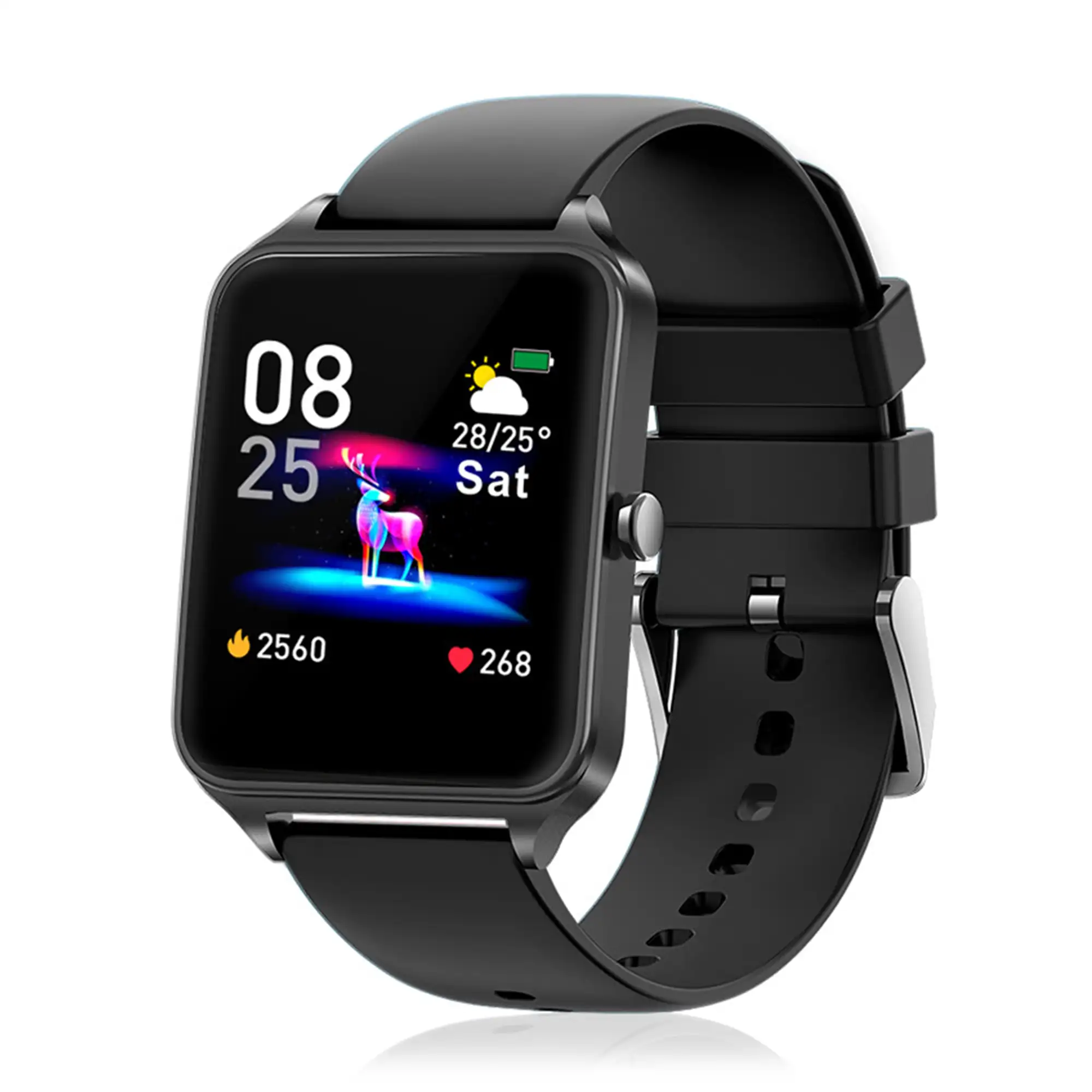 Smartwatch B20 con 8 modos deportivos, oxígeno en sangre, pulso, notificaciones iOS y Android