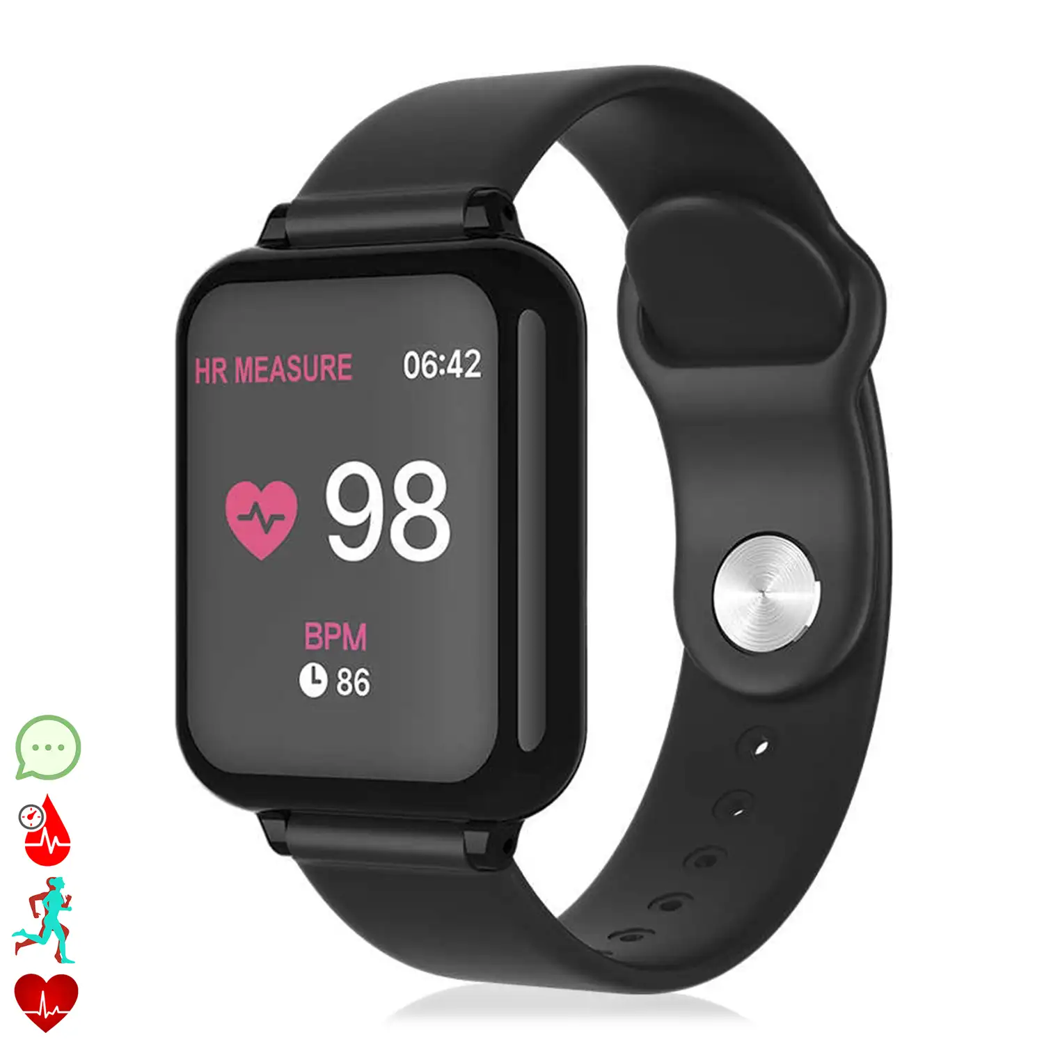 Smartwatch I5 con 5 modos deportivos, oxígeno en sangre, pulso, notificaciones iOS y Android.