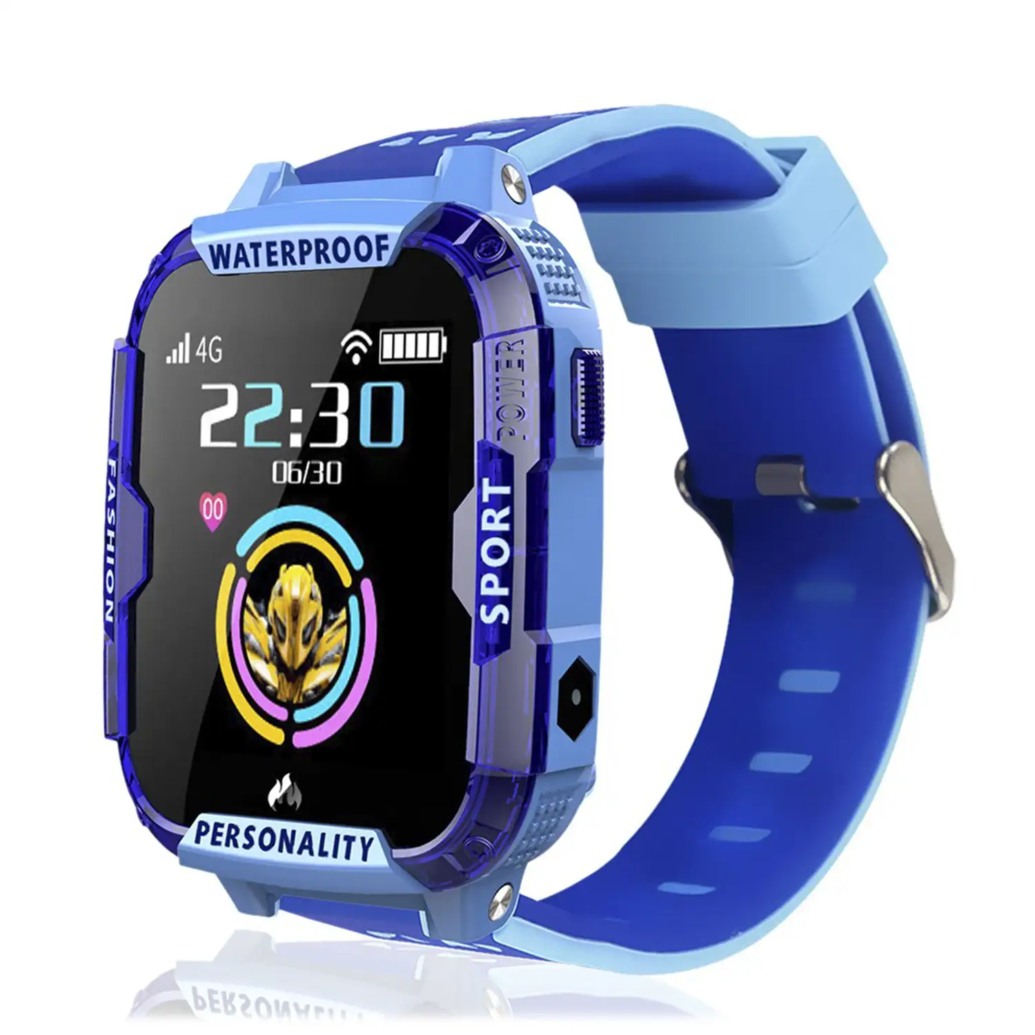 Smartwatch T19 4G para niños, localizador de 4 vías GPS + AGPS + LBS + WiFi
