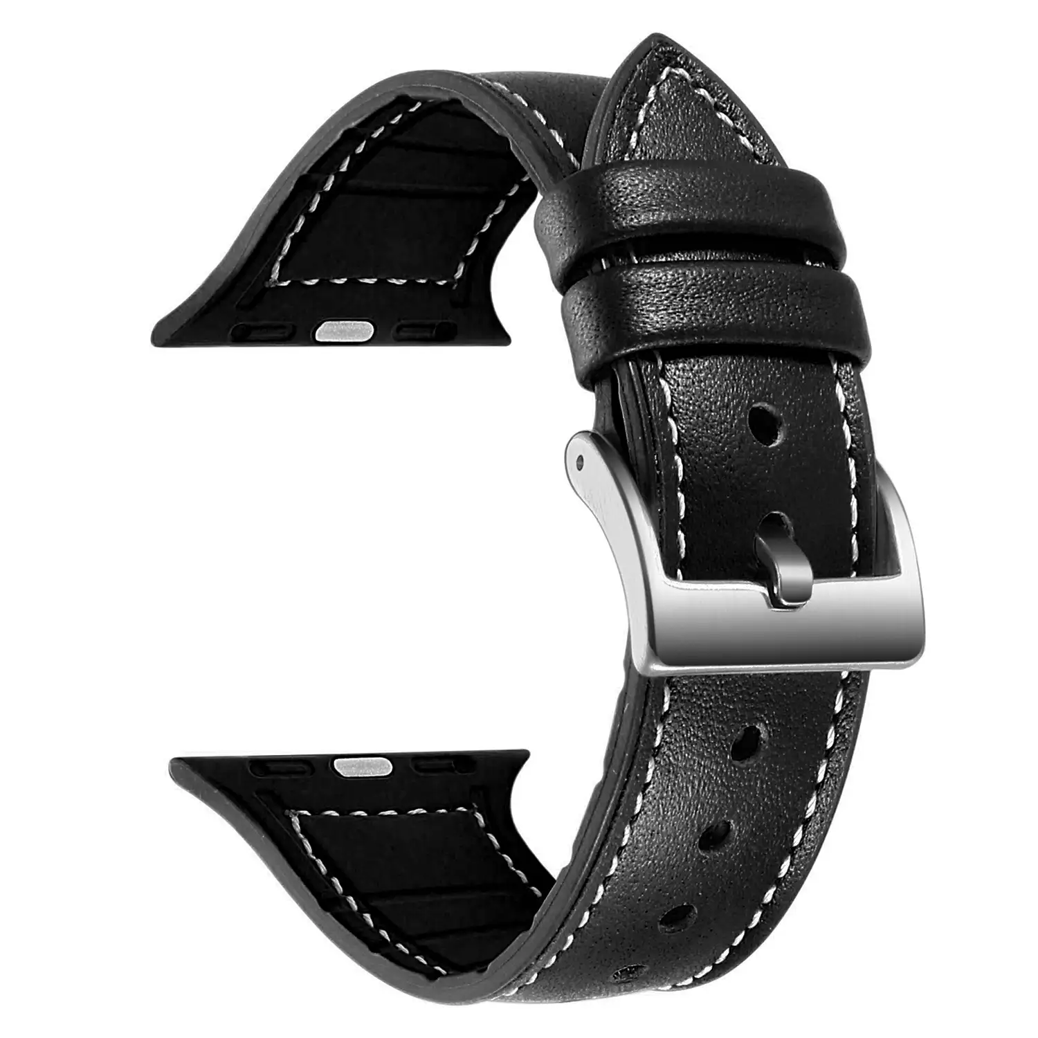 Correa de cuero genuino compatible iWatch 42mm / 44mm