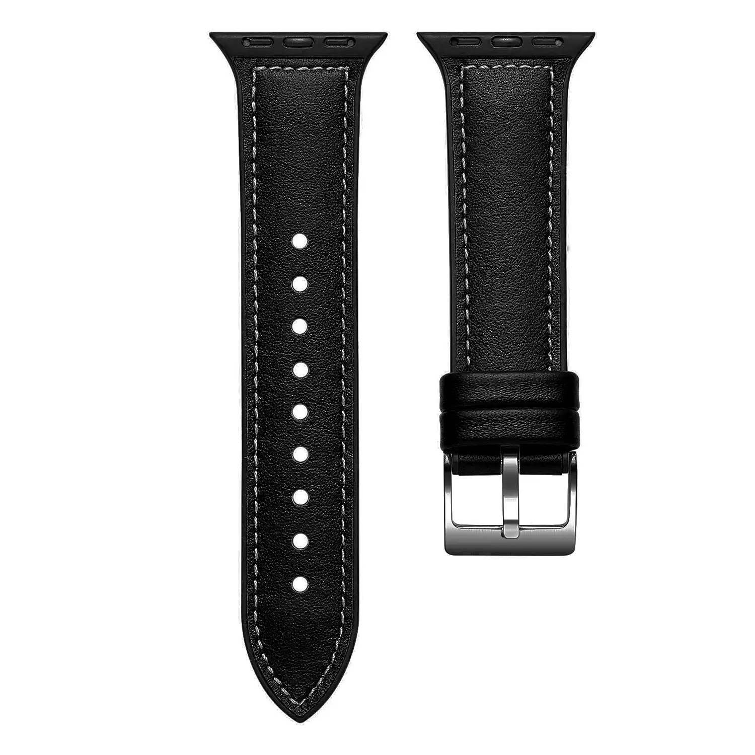 Correa de cuero genuino compatible iWatch 42mm / 44mm