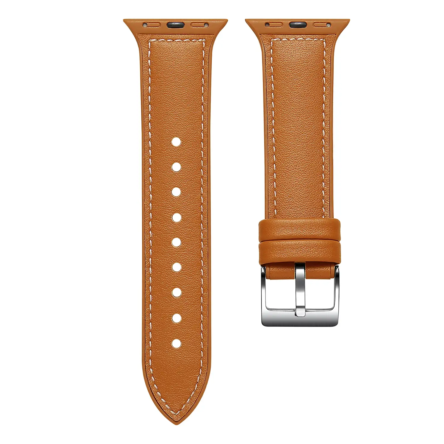 Correa de cuero genuino compatible iWatch 42mm / 44mm