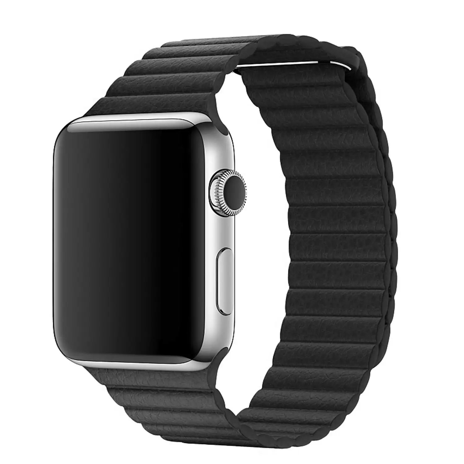 Correa de Cuero sintetico con cierre de ojal y ajuste por magnetismo compatible iWatch 42mm / 44mm