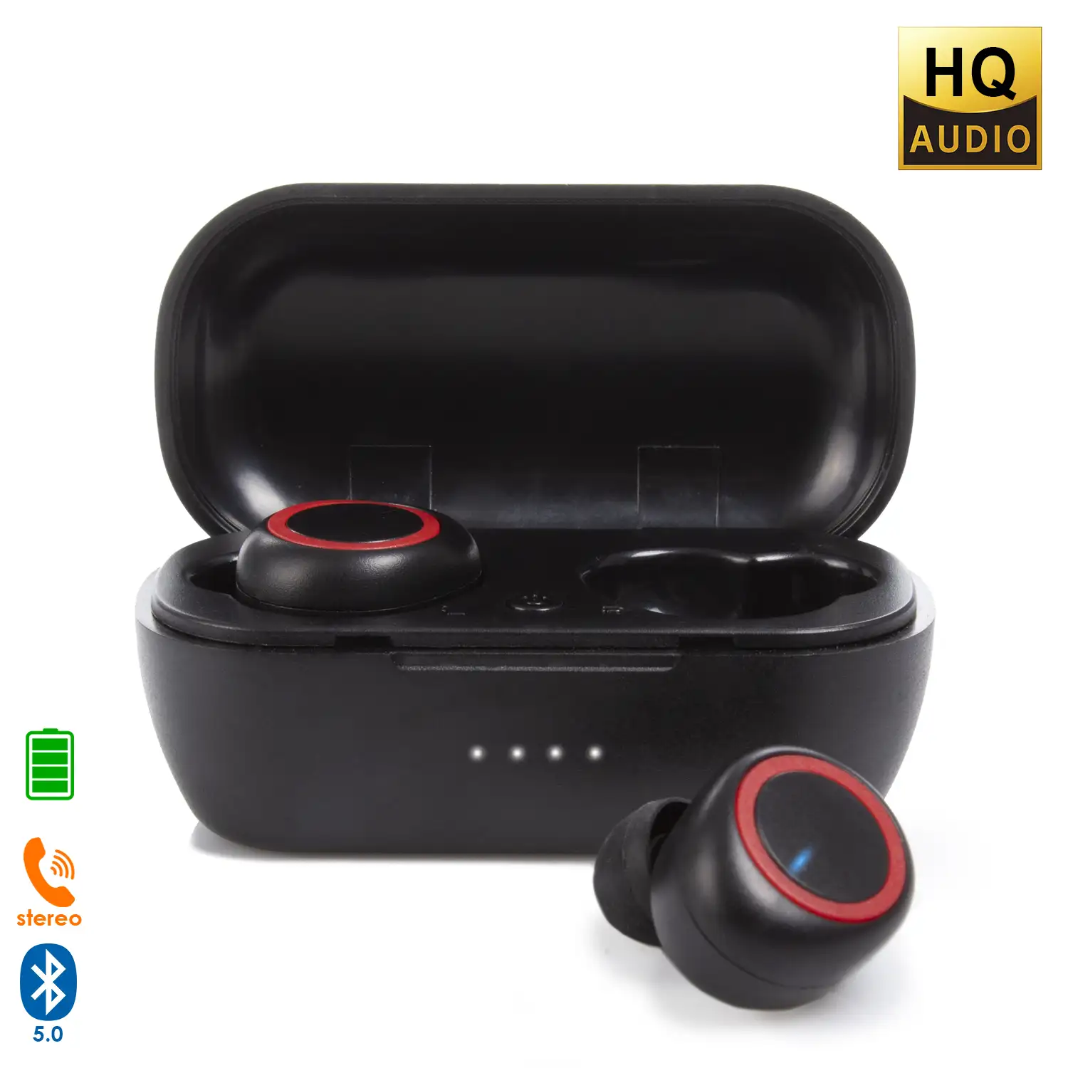 Auriculares TWS M2 Bluetooth 5.0 con base de carga de 350mAh