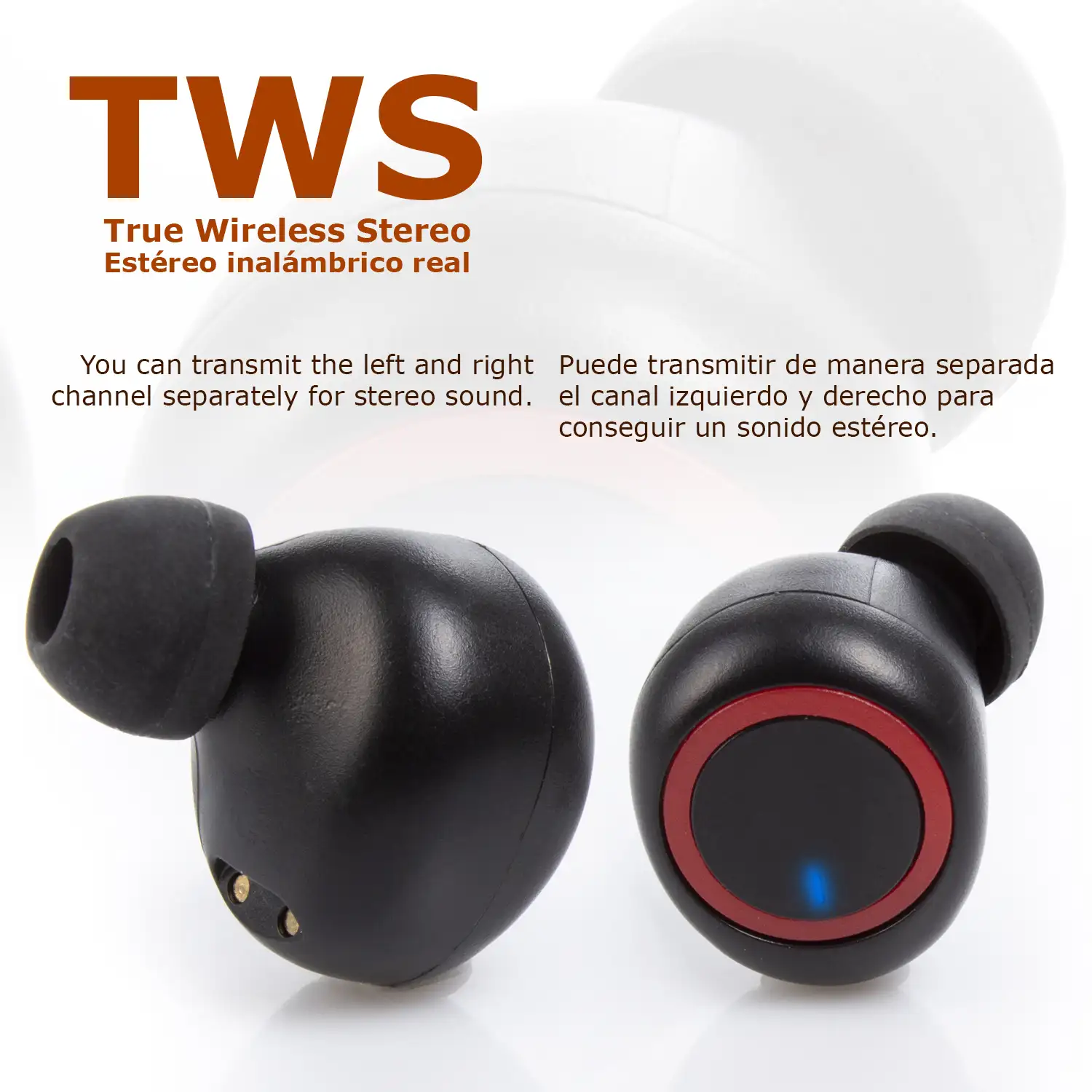 Auriculares TWS M2 Bluetooth 5.0 con base de carga de 350mAh