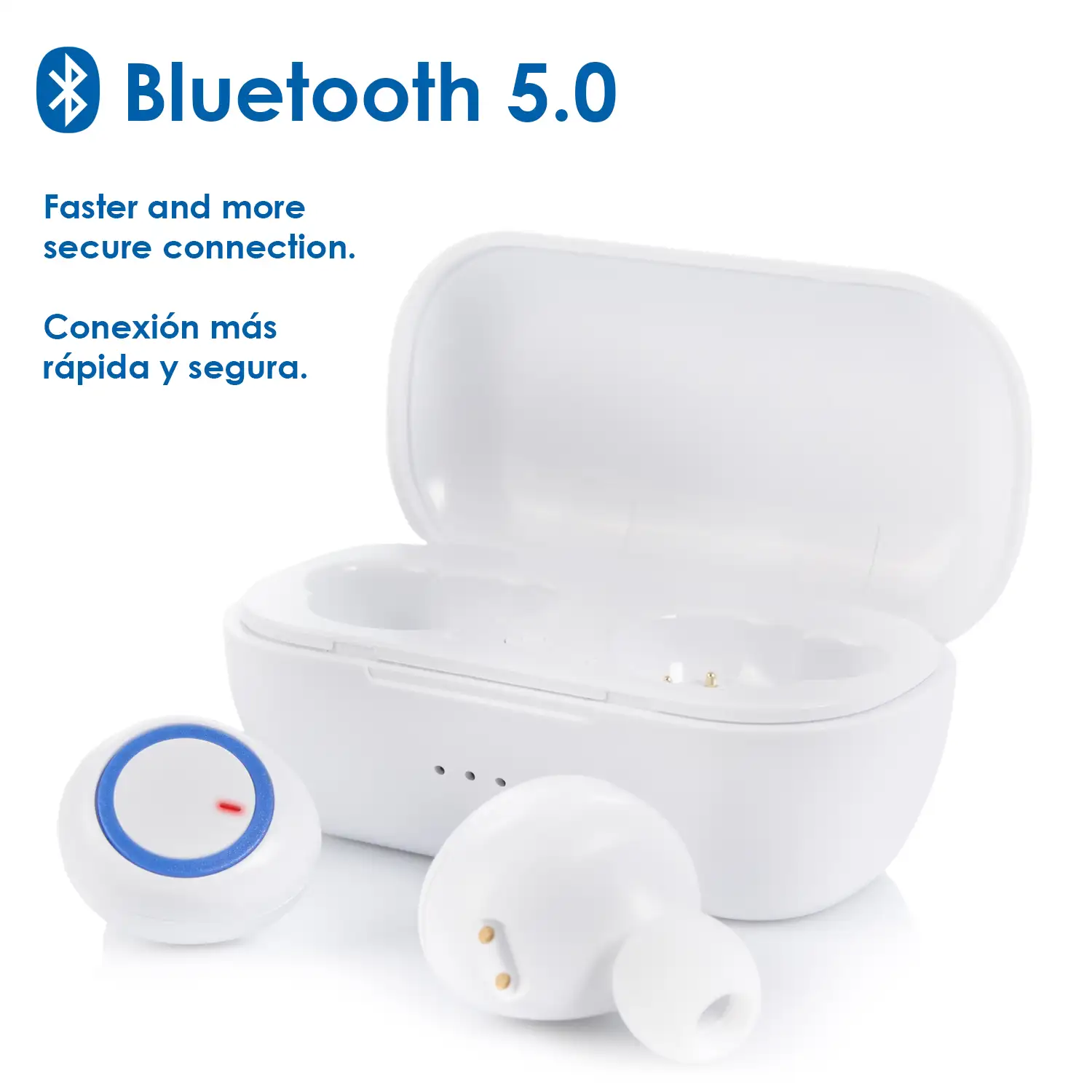 Auriculares in-ear W300 HiFi Bluetooth 5.0. Batería de 120mAh