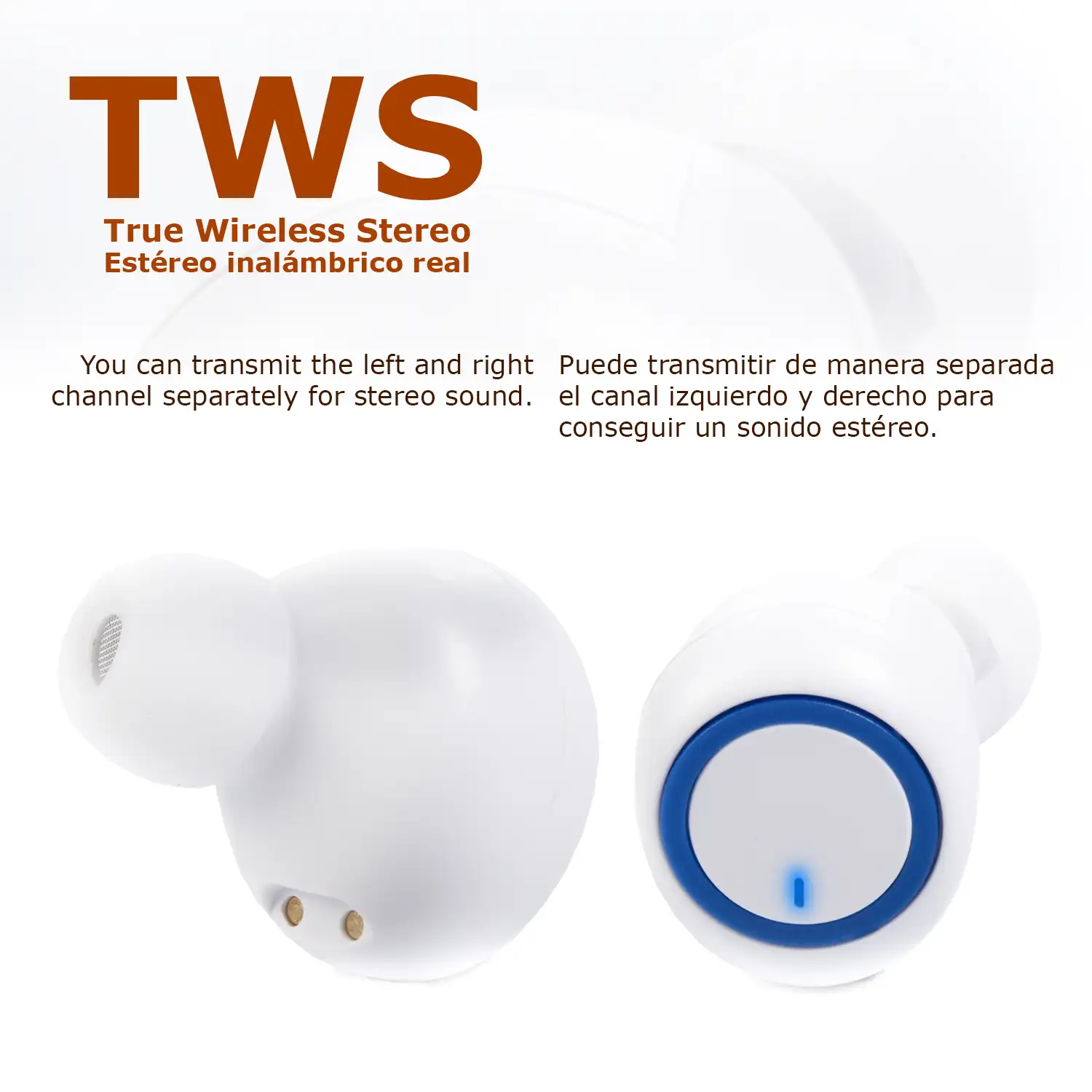 Auriculares TWS M2 Bluetooth 5.0 con base de carga de 350mAh