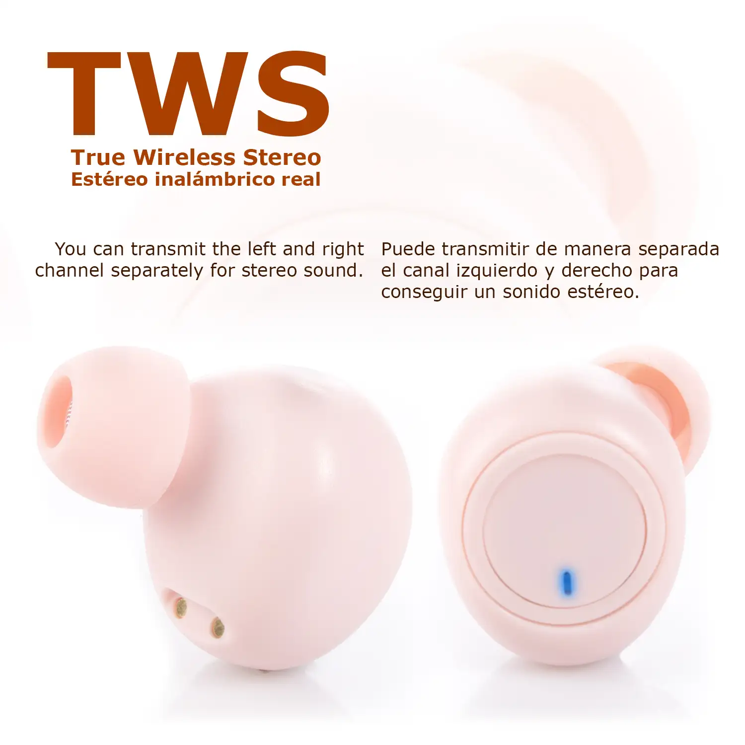 Auriculares TWS M2 Bluetooth 5.0 con base de carga de 350mAh