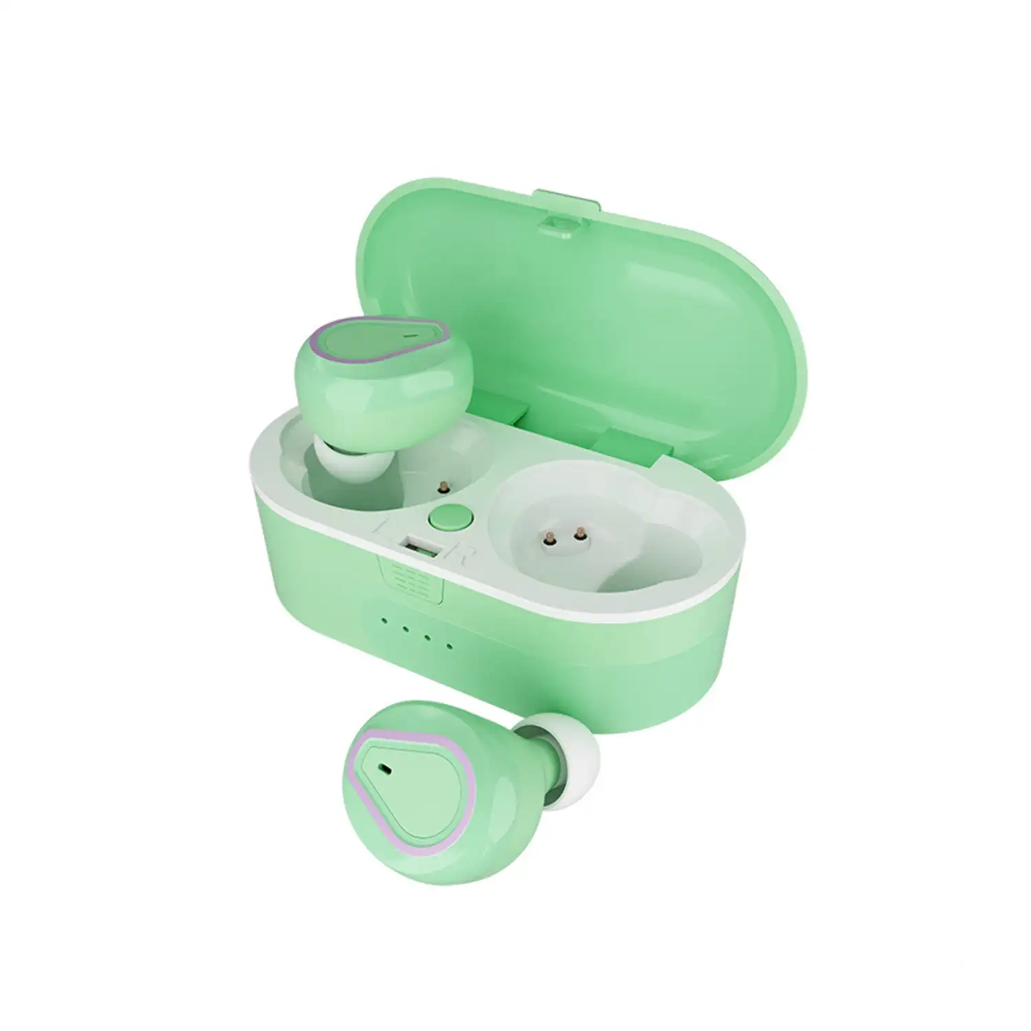 Auriculares TWS 207 Bluetooth 5.0 con base de carga de 350mAh