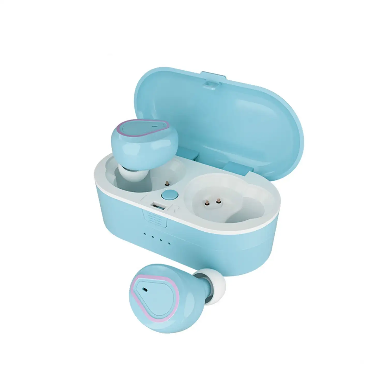 Auriculares TWS 207 Bluetooth 5.0 con base de carga de 350mAh