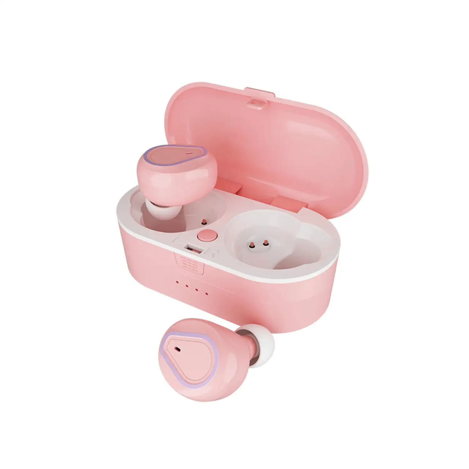 Auriculares TWS 207 Bluetooth 5.0 con base de carga de 350mAh