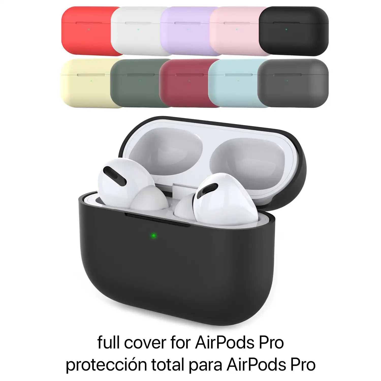 Funda de silicona para base de carga de AirPods Pro