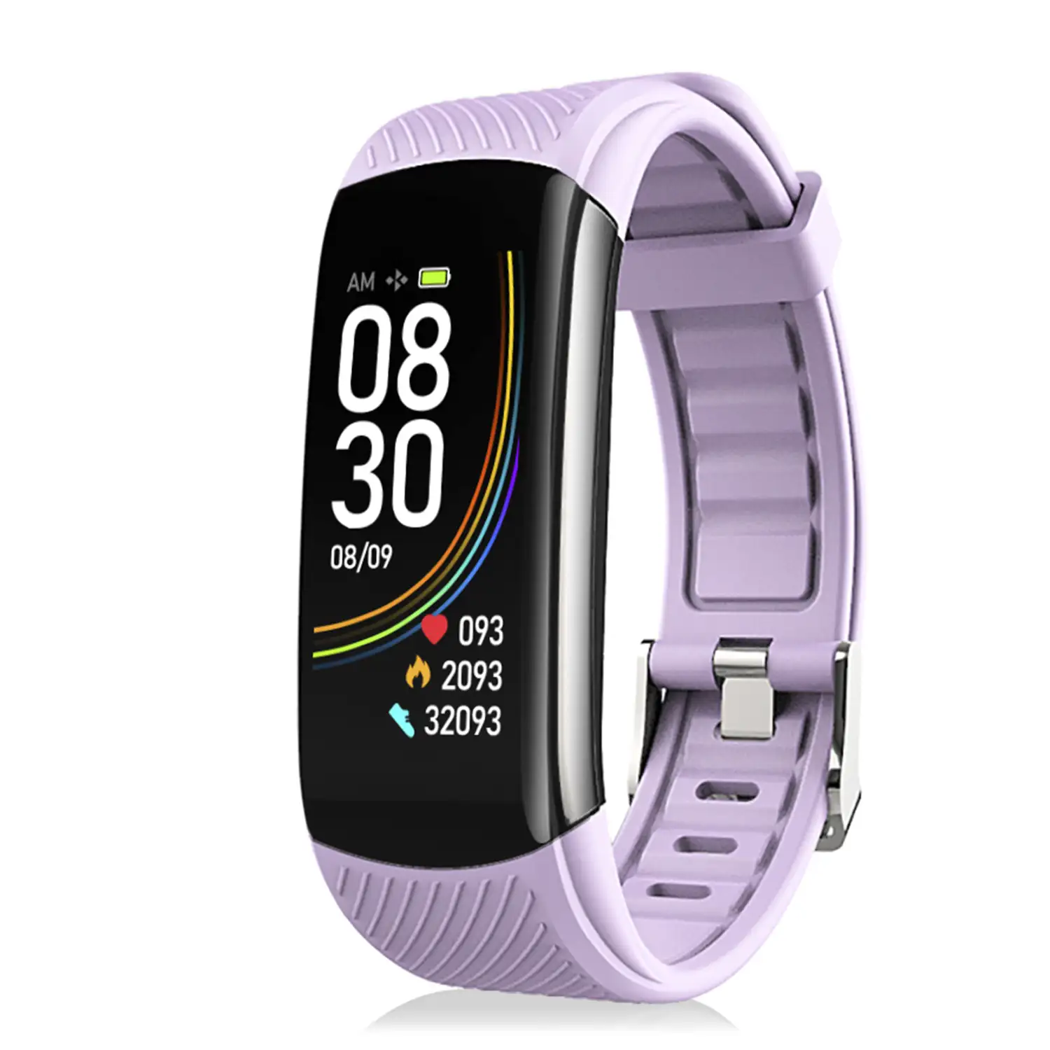 Pulsera inteligente T118 con medición de temperatura corporal, O2 en sangre y tensión