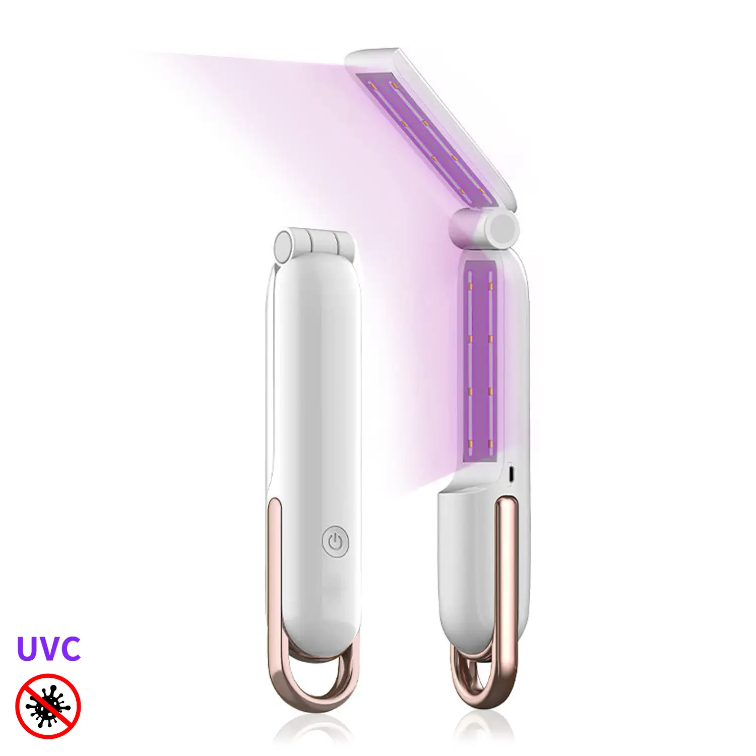 Lámpara UVC plegable con 16 LEDS UV.