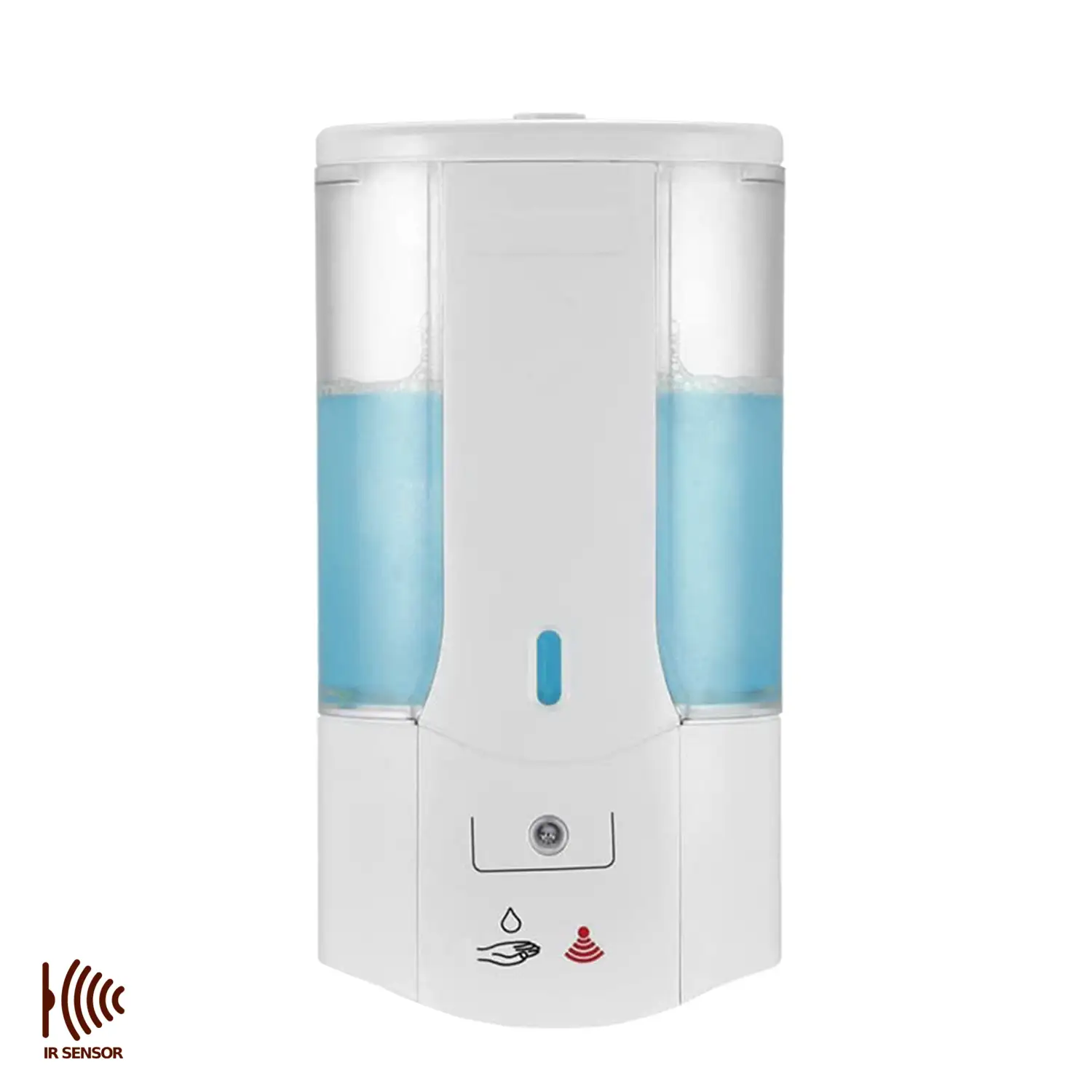 Dispensador automático infrarojos gel hidroalcohólico 450 ml pared