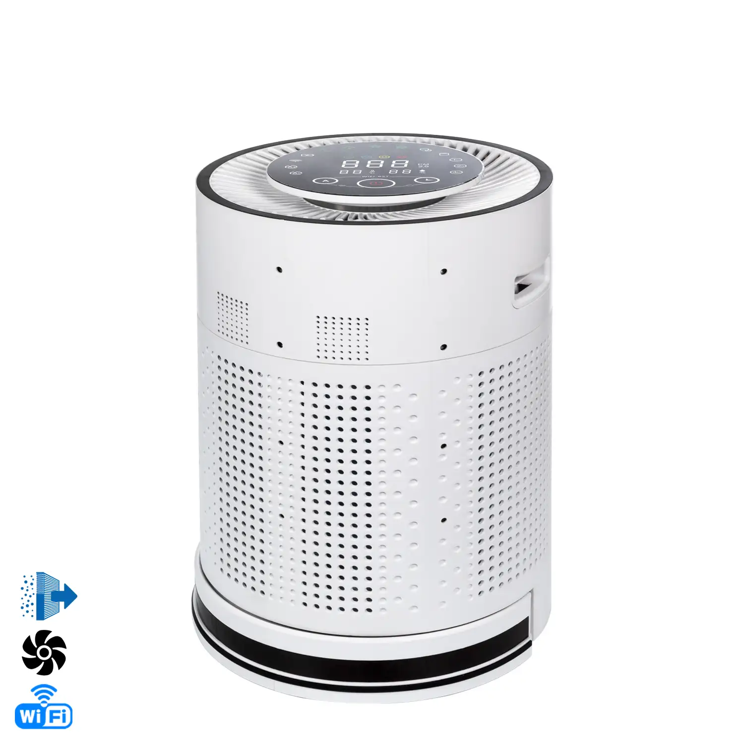 Robot purificador de aíre con formaldehido, aniones, TVOC y eliminación del 99,97% de las bacterias.