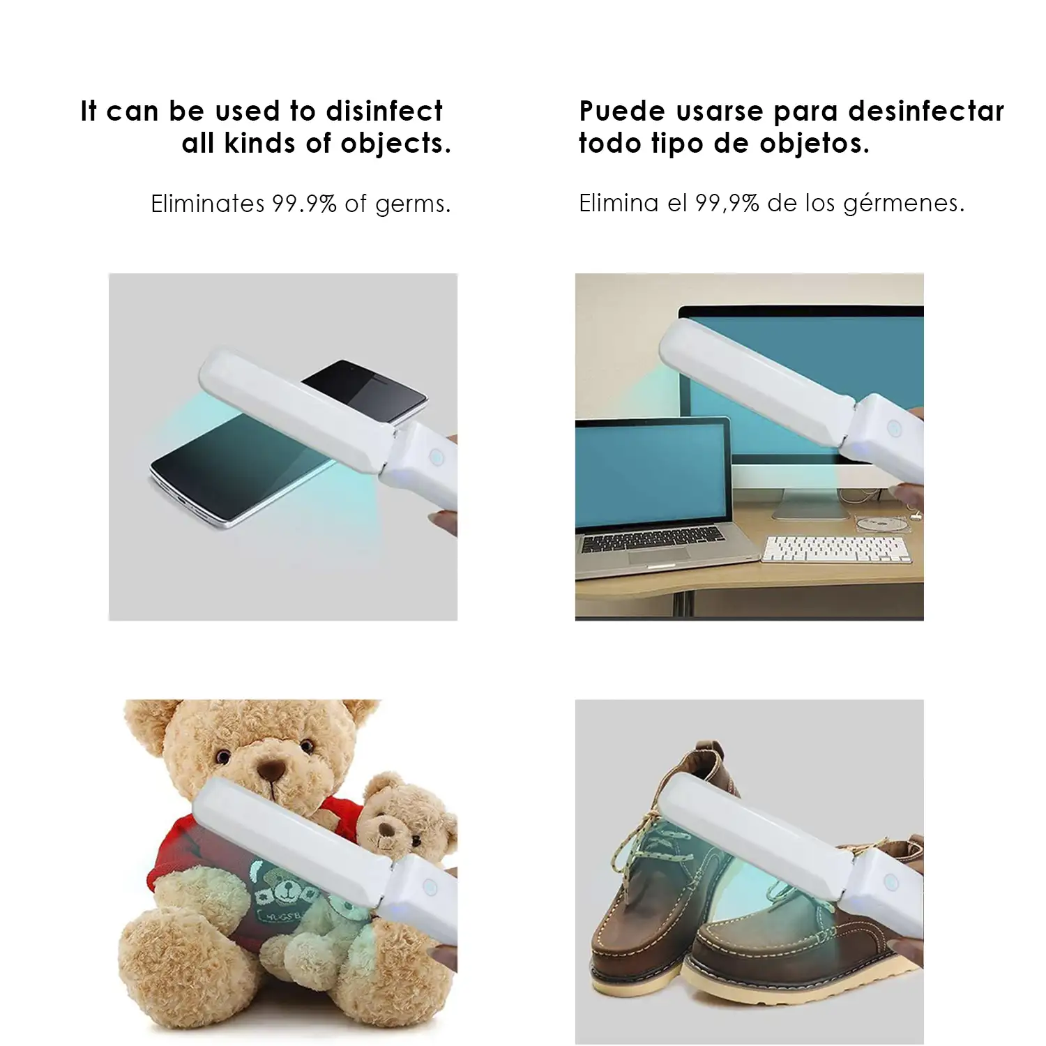 Mini lámpara UVC plegable portátil