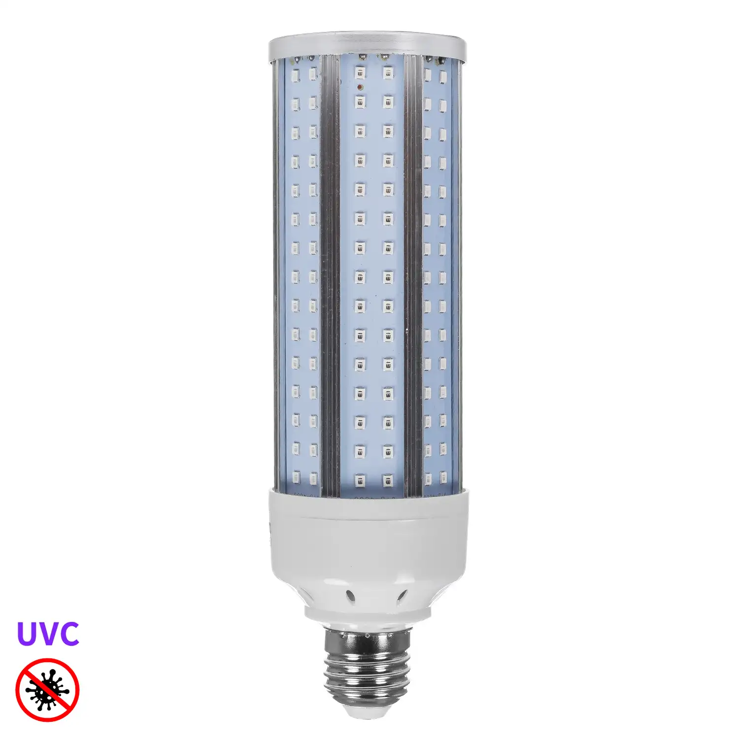 Lámpara led UVC germicida + OZONO con casquillo E27 y control remoto.