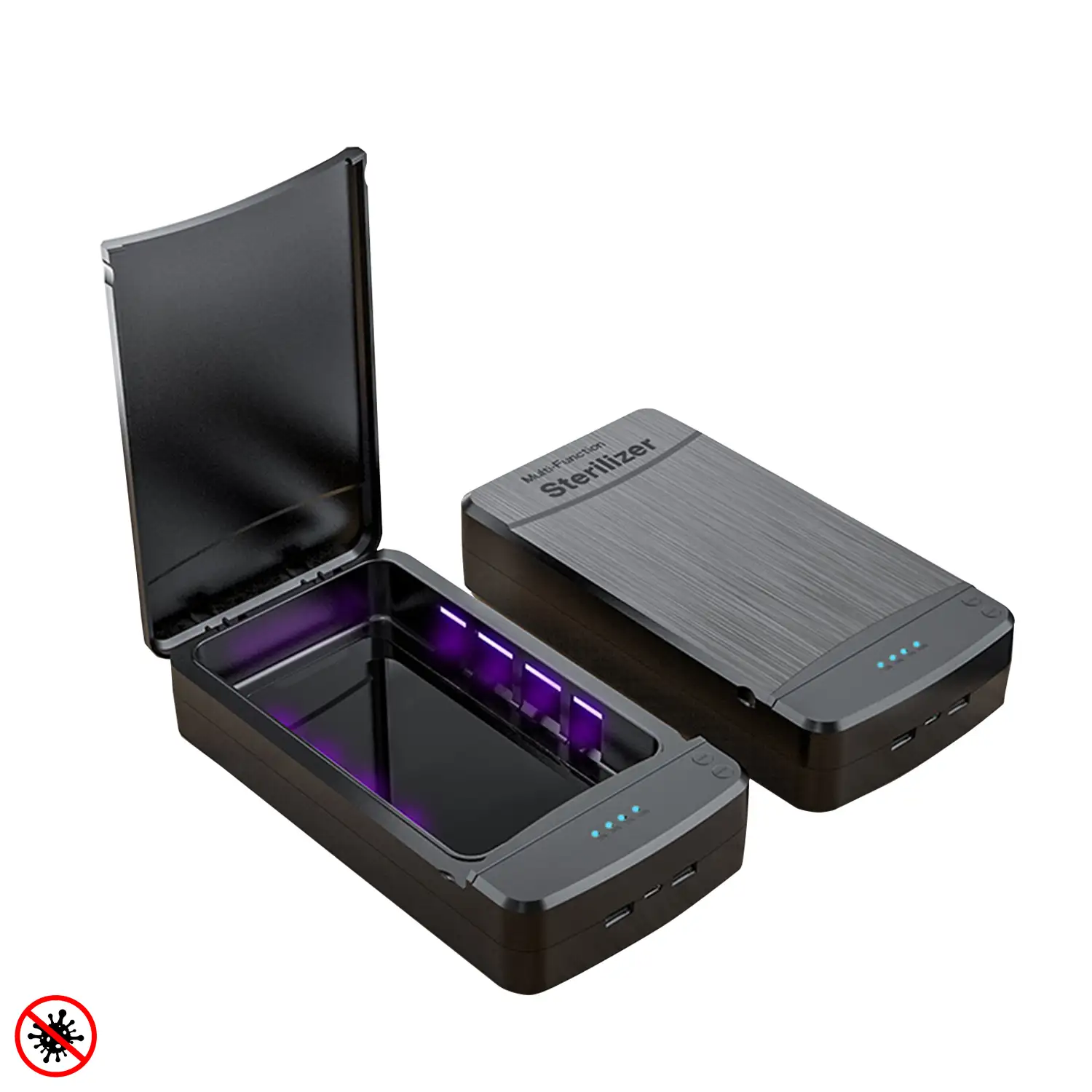 Caja esterilizadora con luz ultravioleta y función aromaterapia.