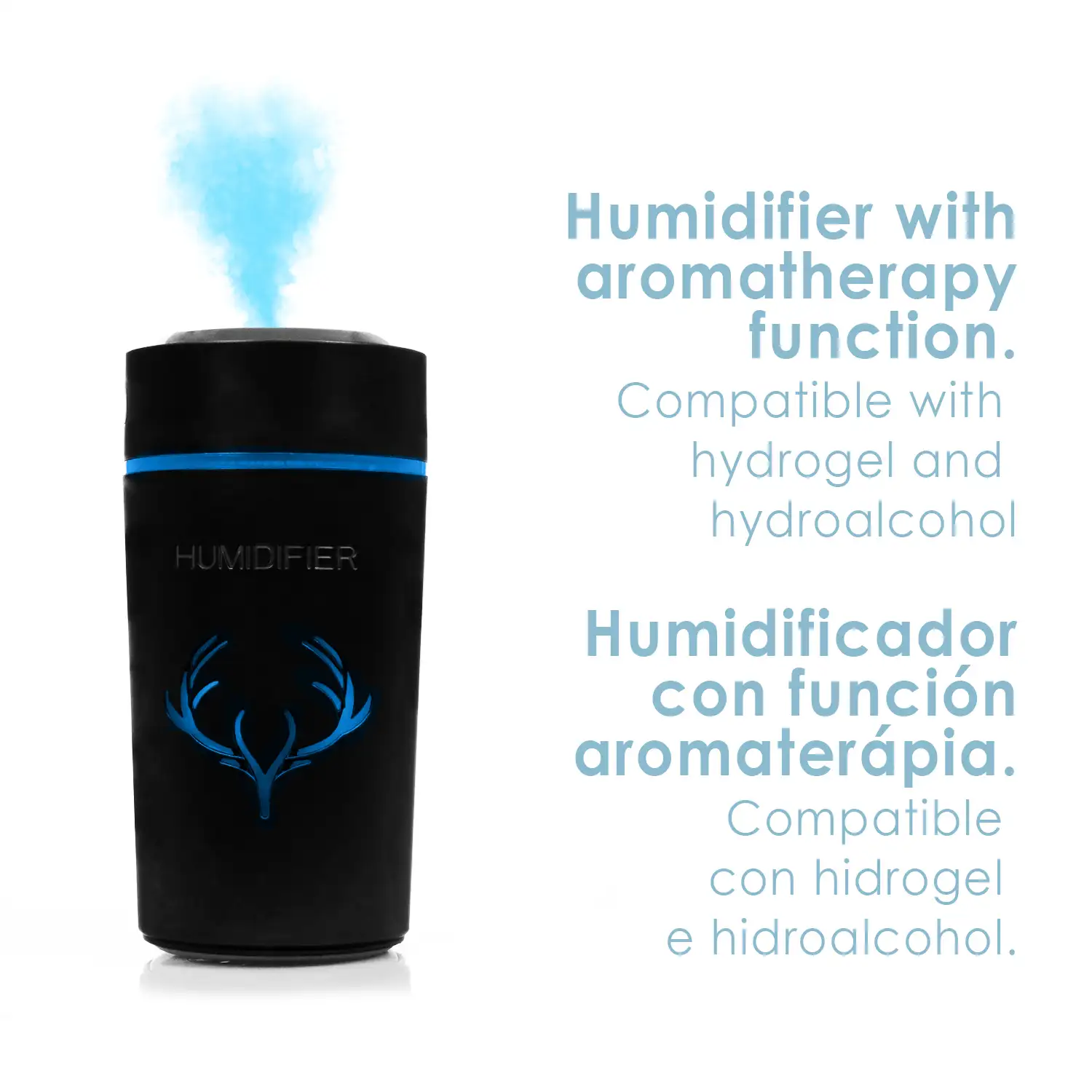 Nebulizador esterilizador multifunción (admite hidroalcohol) 500 ml. Humidificador.