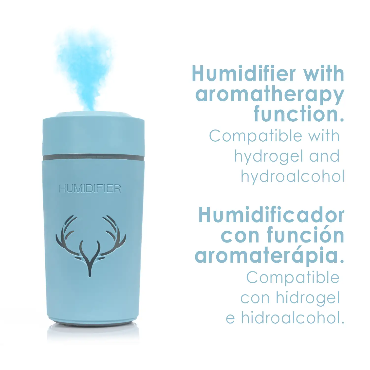 Nebulizador esterilizador multifunción (admite hidroalcohol) 500 ml. Humidificador.