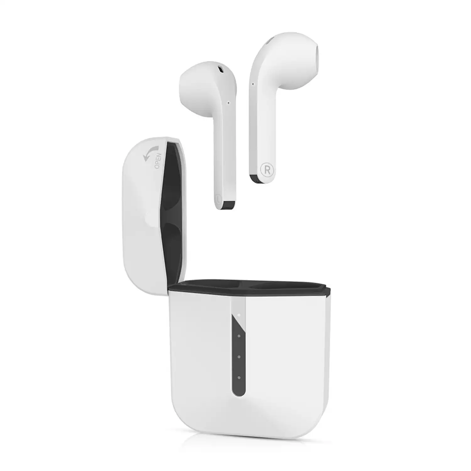 Auriculares TWS H21T Bluetooth 5.1 con  LED de carga. Caja de 300 mah+ auriculares con 30 mah.