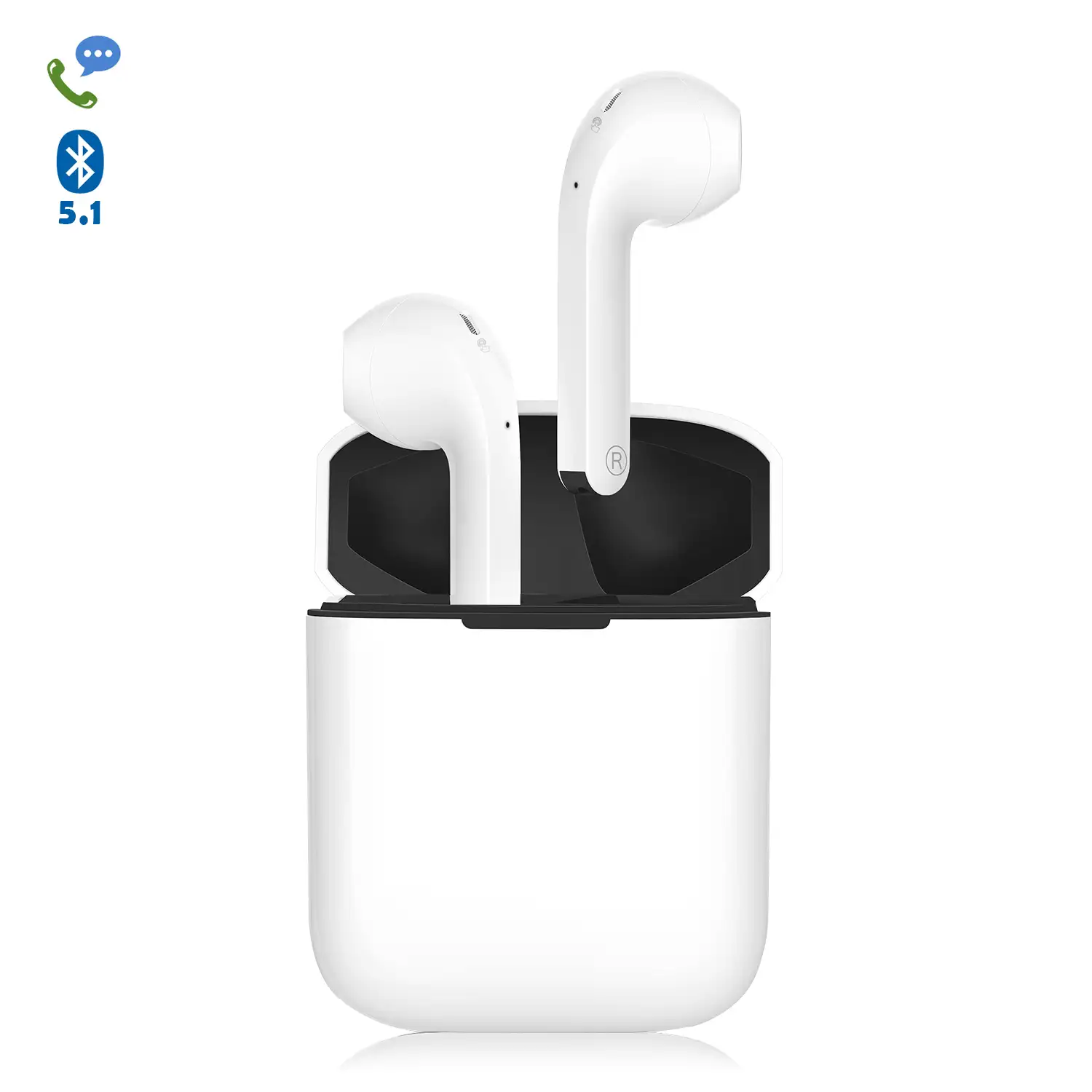 Auriculares TWS H20T Bluetooth 5.1 Caja de 300 mah+ auriculares con 30 mah.