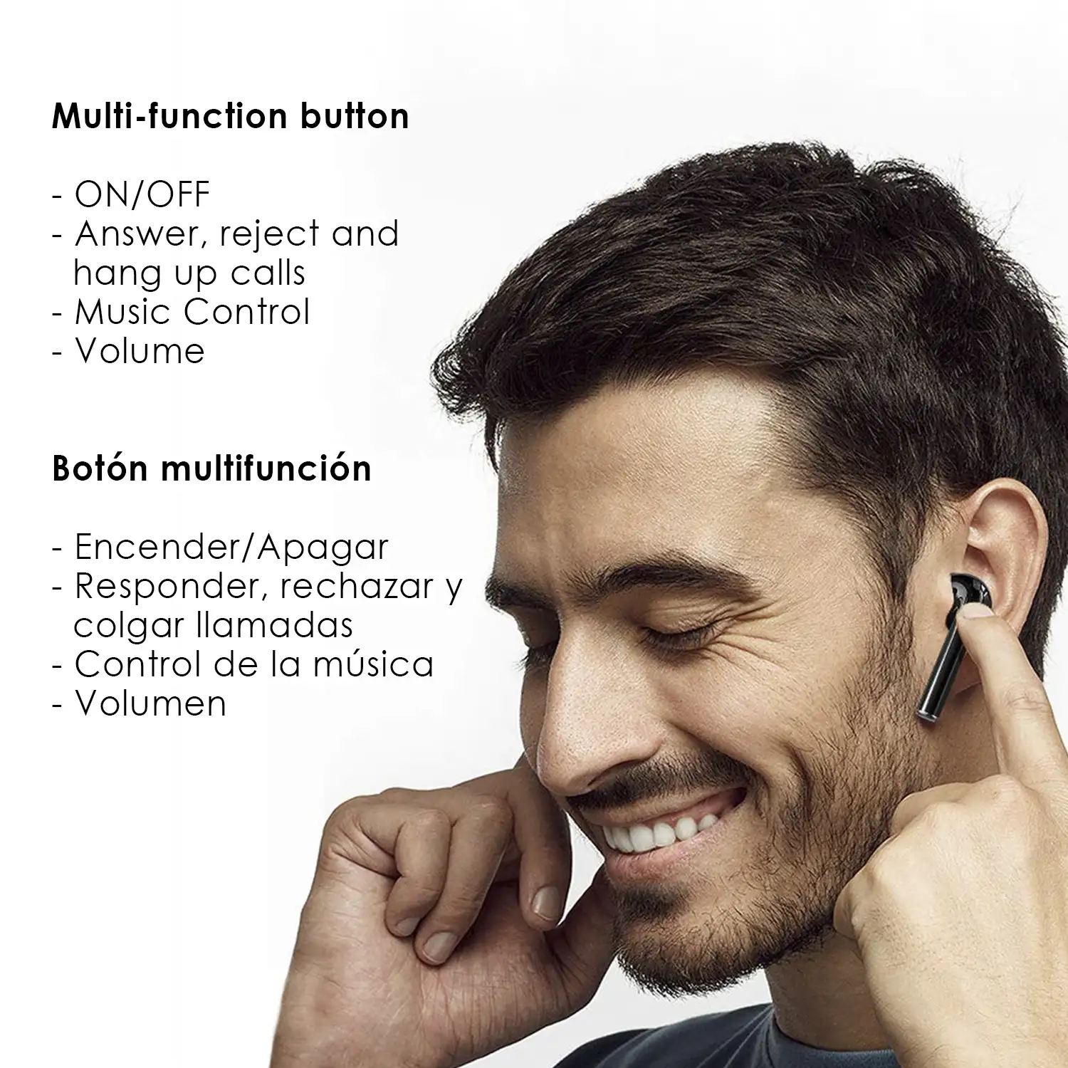 Auriculares TWS H19 Bluetooth 5.0 Caja de 350 mah+ auriculares con 40 mah.