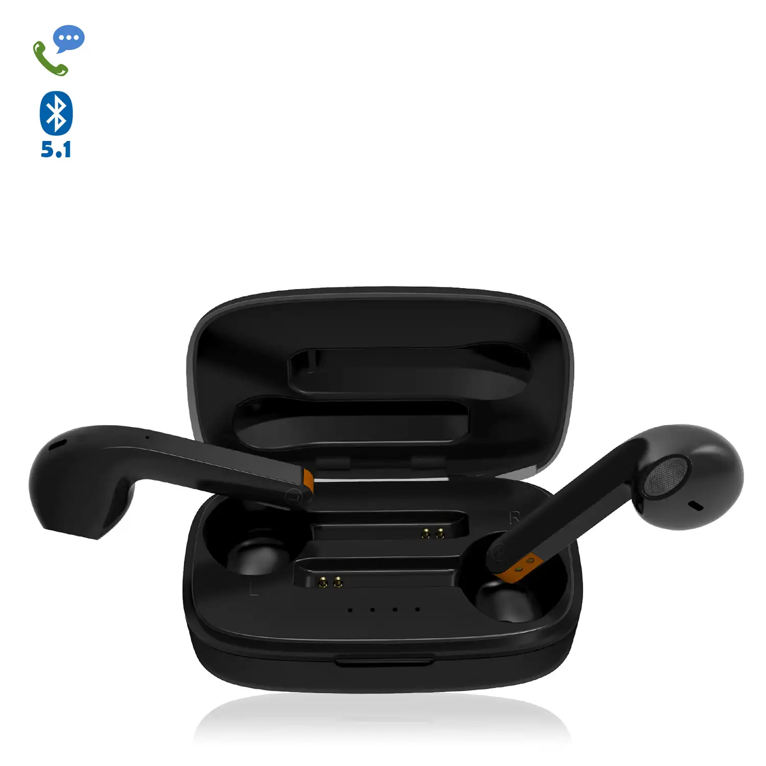 Auriculares TWS H23T Bluetooth 5.0 con display de carga. Caja de 300 mah+ auriculares con 30 mah.