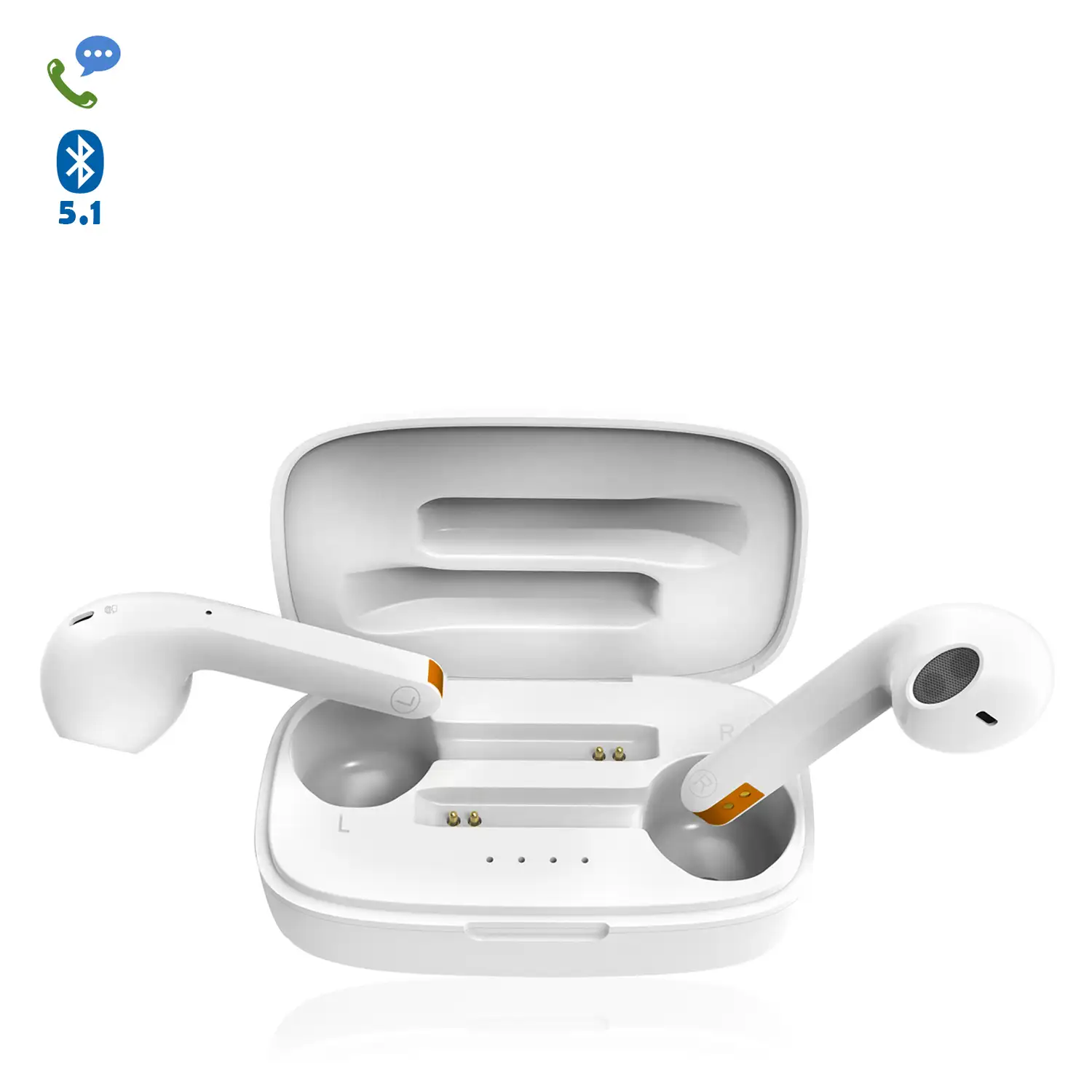 Auriculares TWS H23T Bluetooth 5.0 con display de carga. Caja de 300 mah+ auriculares con 30 mah.