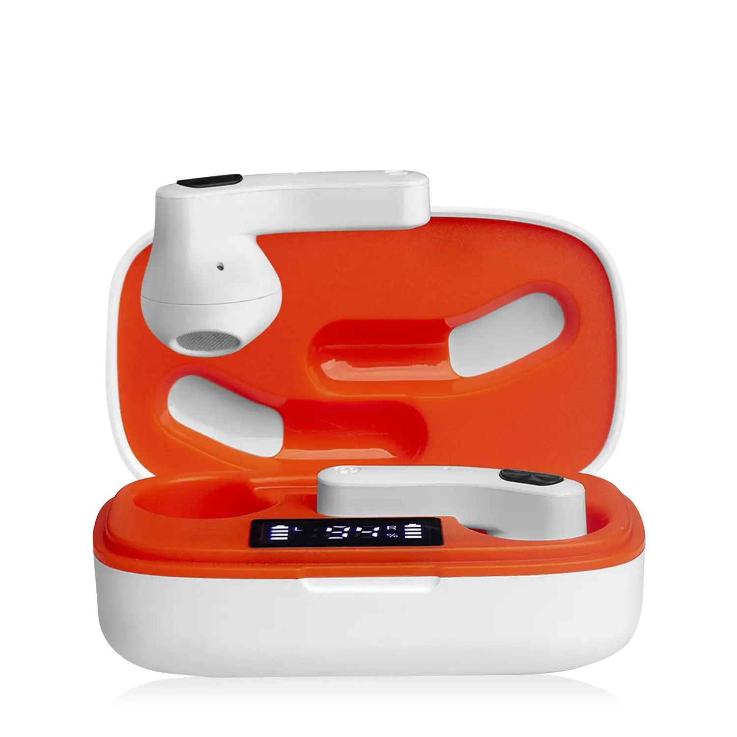 Auriculares TWS H22T Bluetooth 5.1 con display de carga. Caja de 300 mah+ auriculares con 30 mah.