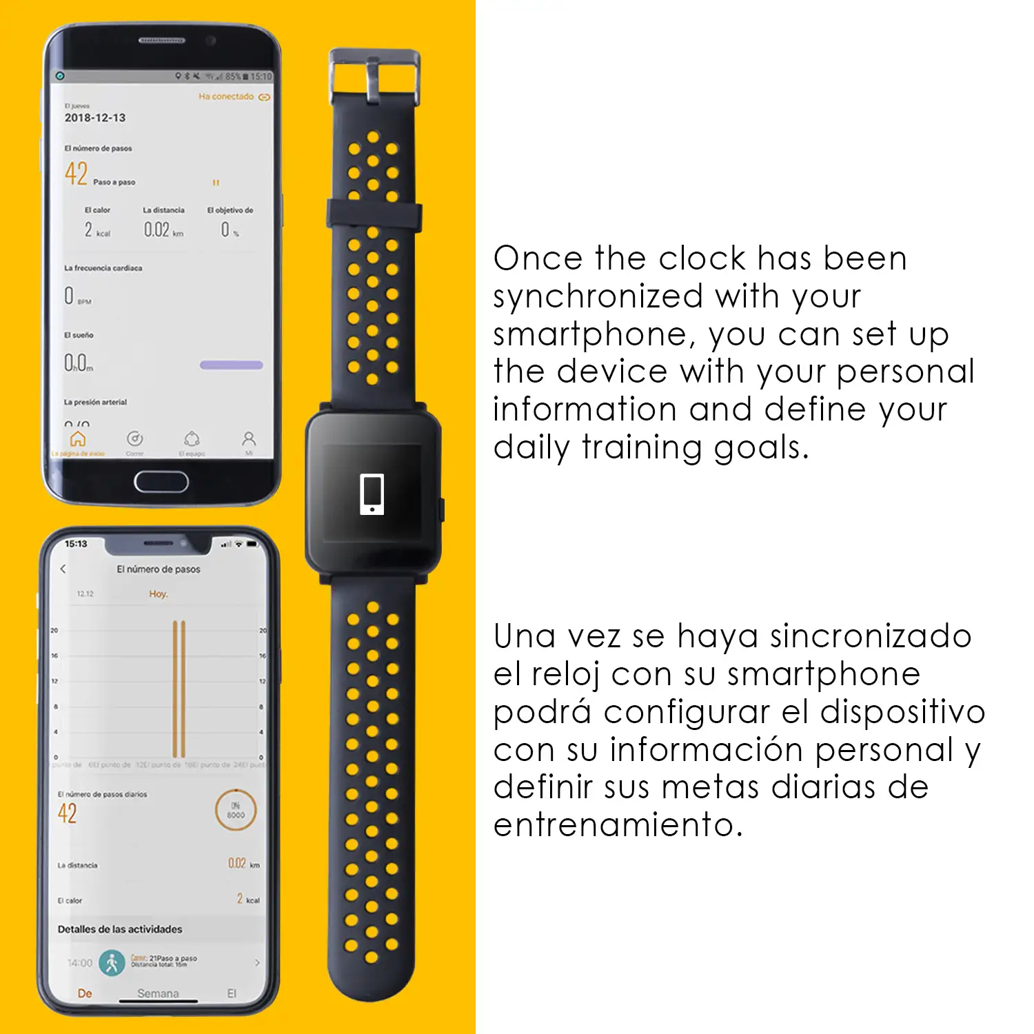 Brazalete inteligente Radilan bluetooth, con podómetro deportivo, notificaciones, monitor de sueño