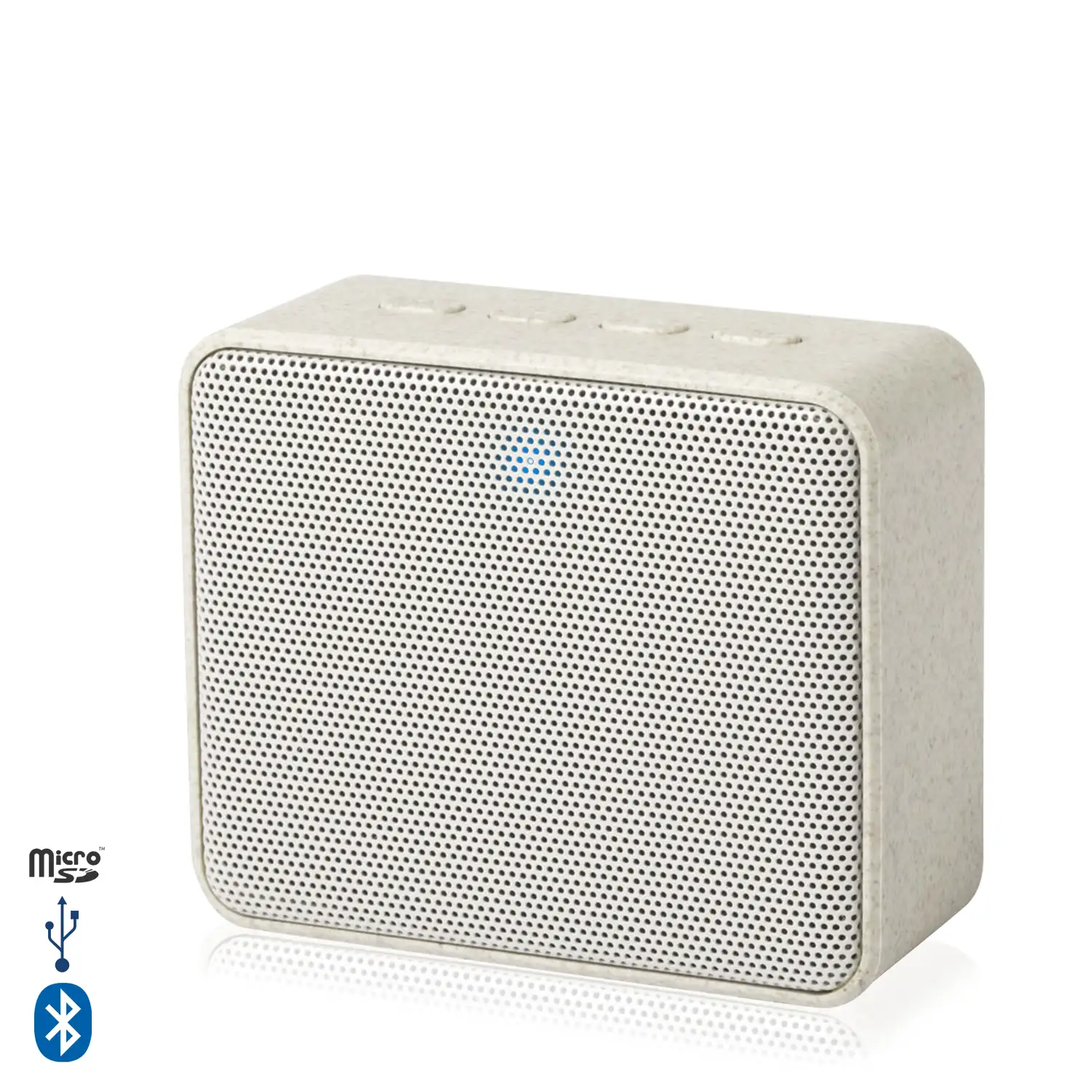 Altavoz bluetooth Dadil de caña de trigo, con lector micro SD y USB