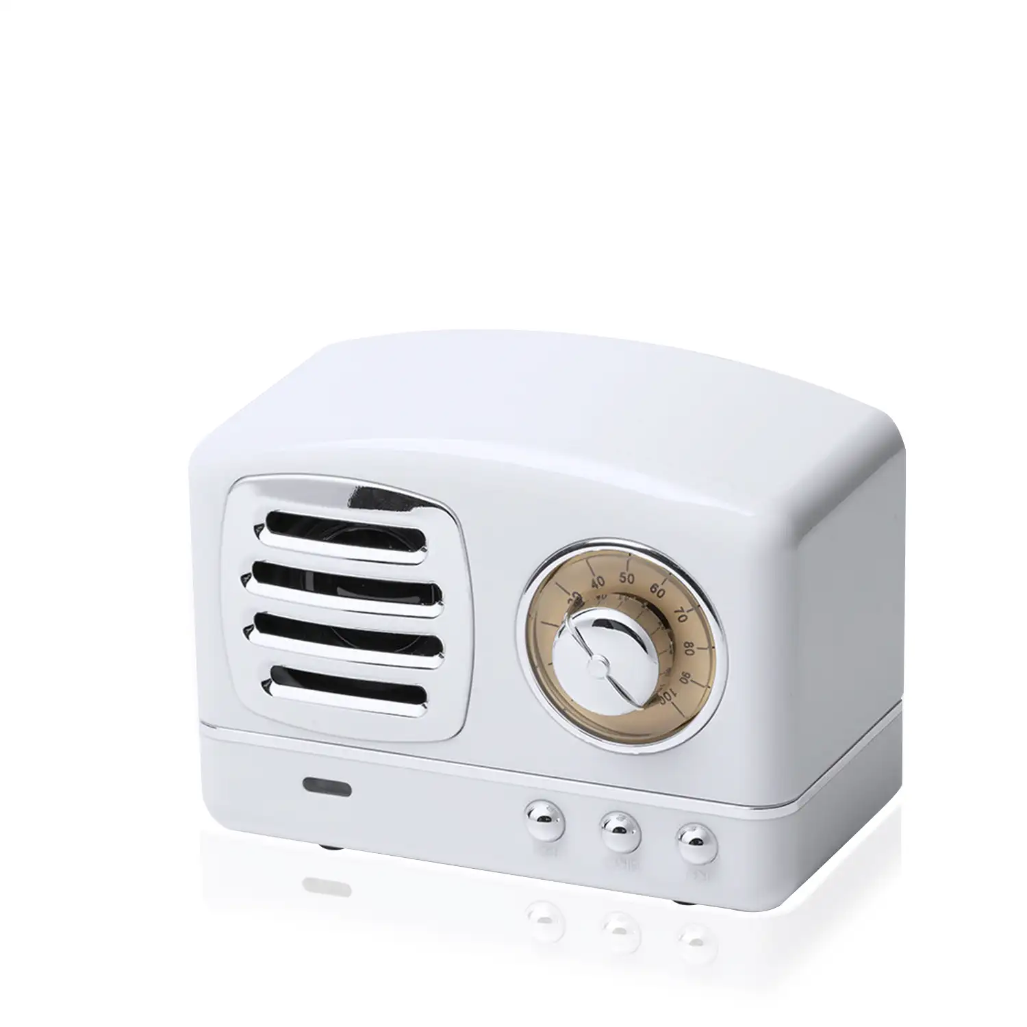 Altavoz bluetooth Klide diseño retro, con radio FM, lector USB y tarjeta micro SD, manos libres