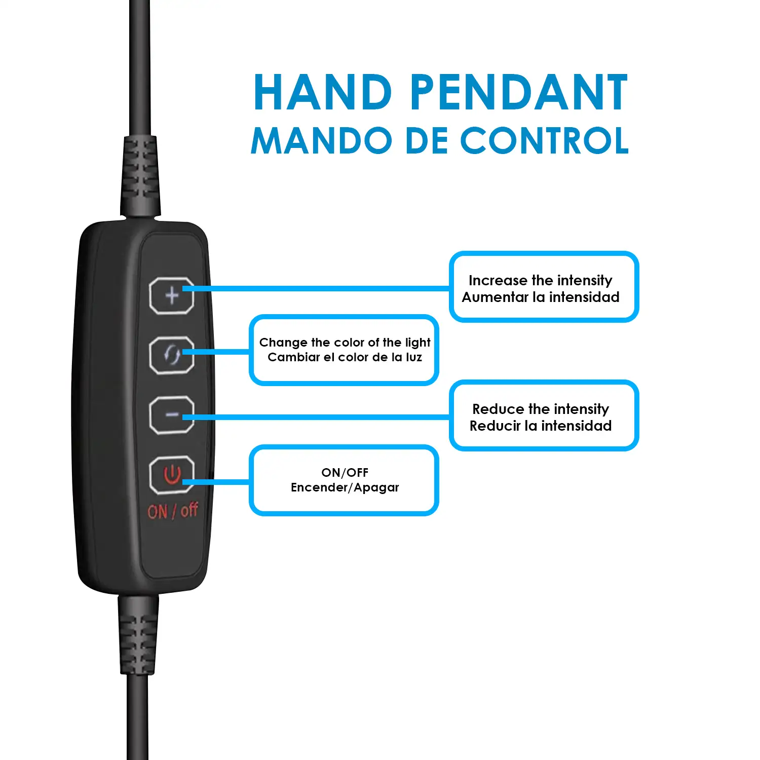 Anillo luz led estudio con soporte móvil con sujección pinza y control remoto.