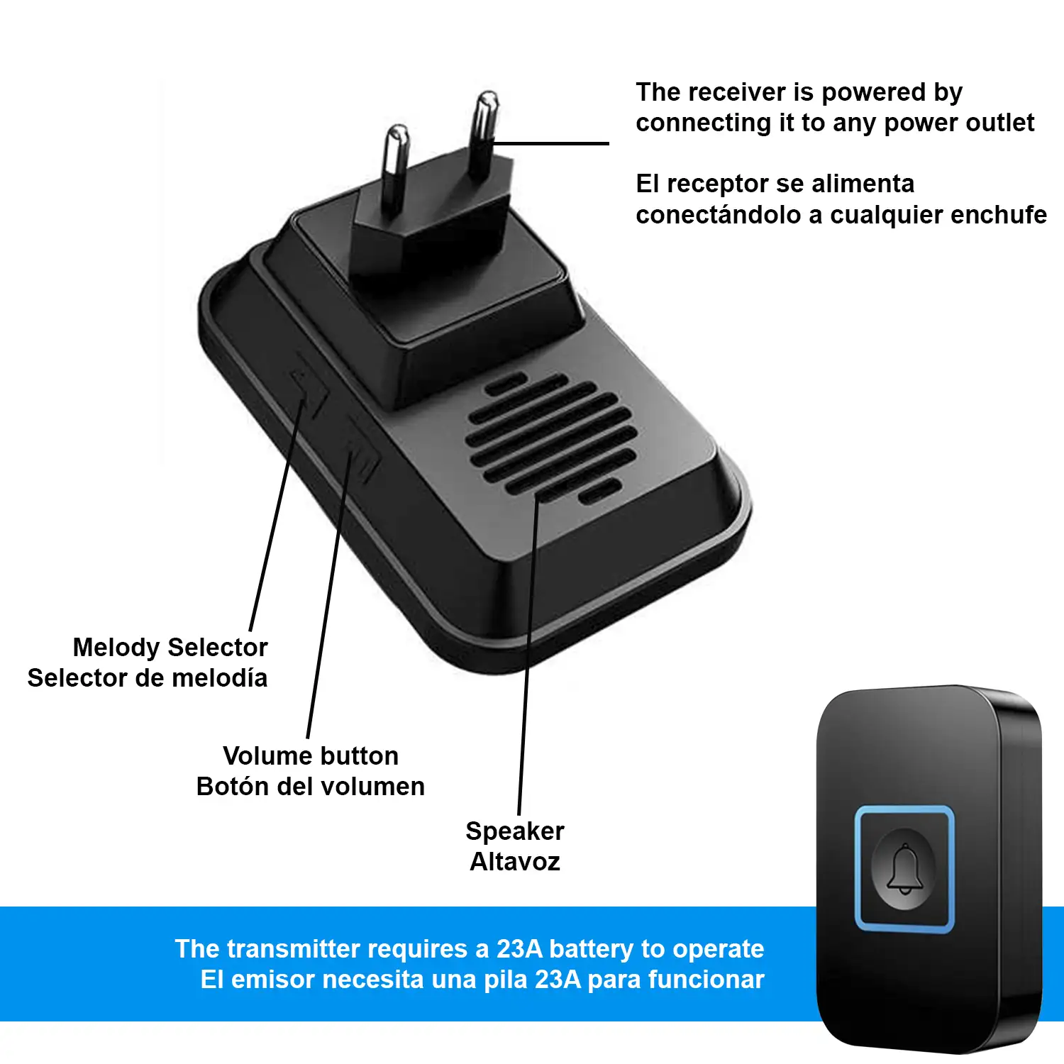 Timbre inalámbrico A86.