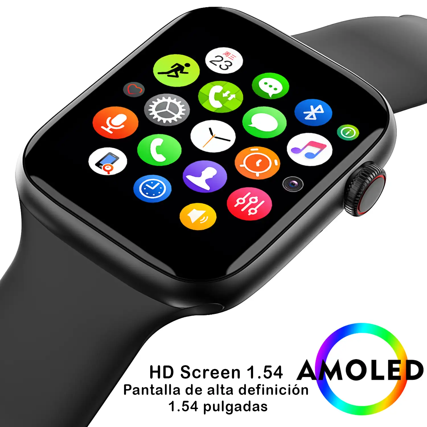 Smartwatch AW2 bluetooth 4.0 con monitor cardiaco, modo deportivo y opción de SIM.