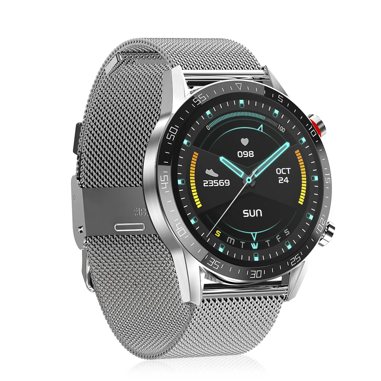 Smartwatch L13 pulsera de metal con modo multideportivo monitor