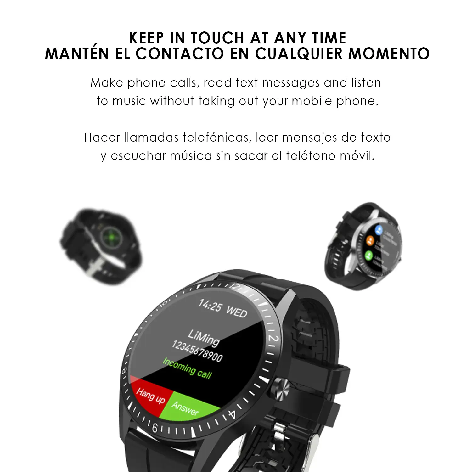 Smartwatch Y20 multideportivo con monitor cardiaco, sumergible, dial personalizable