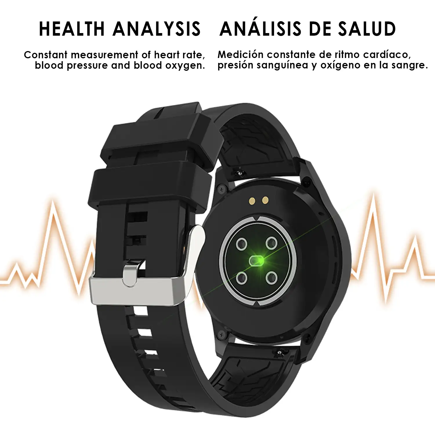Smartwatch Y20 multideportivo con monitor cardiaco, sumergible, dial personalizable