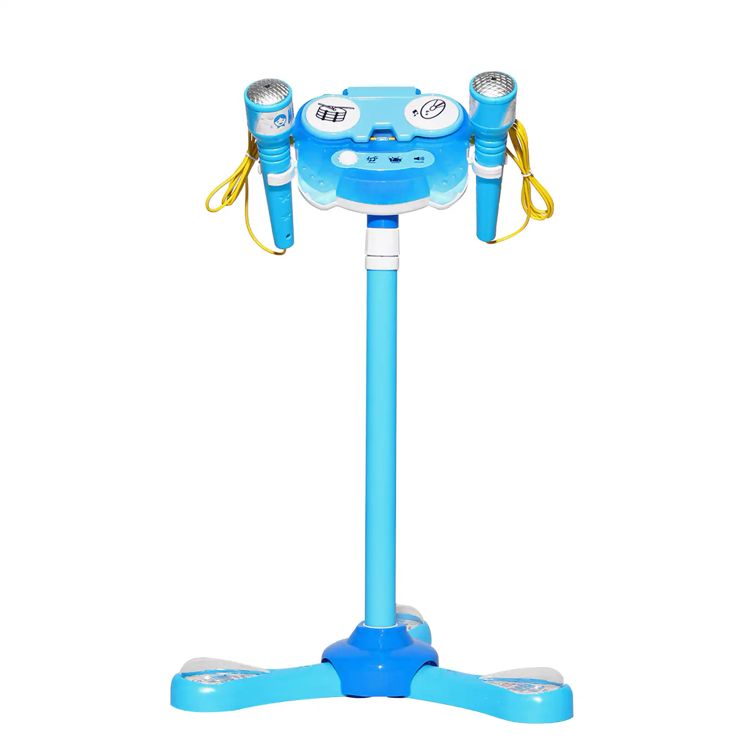 Kit karaoke infantil con 2 micrófonos y stand soporte