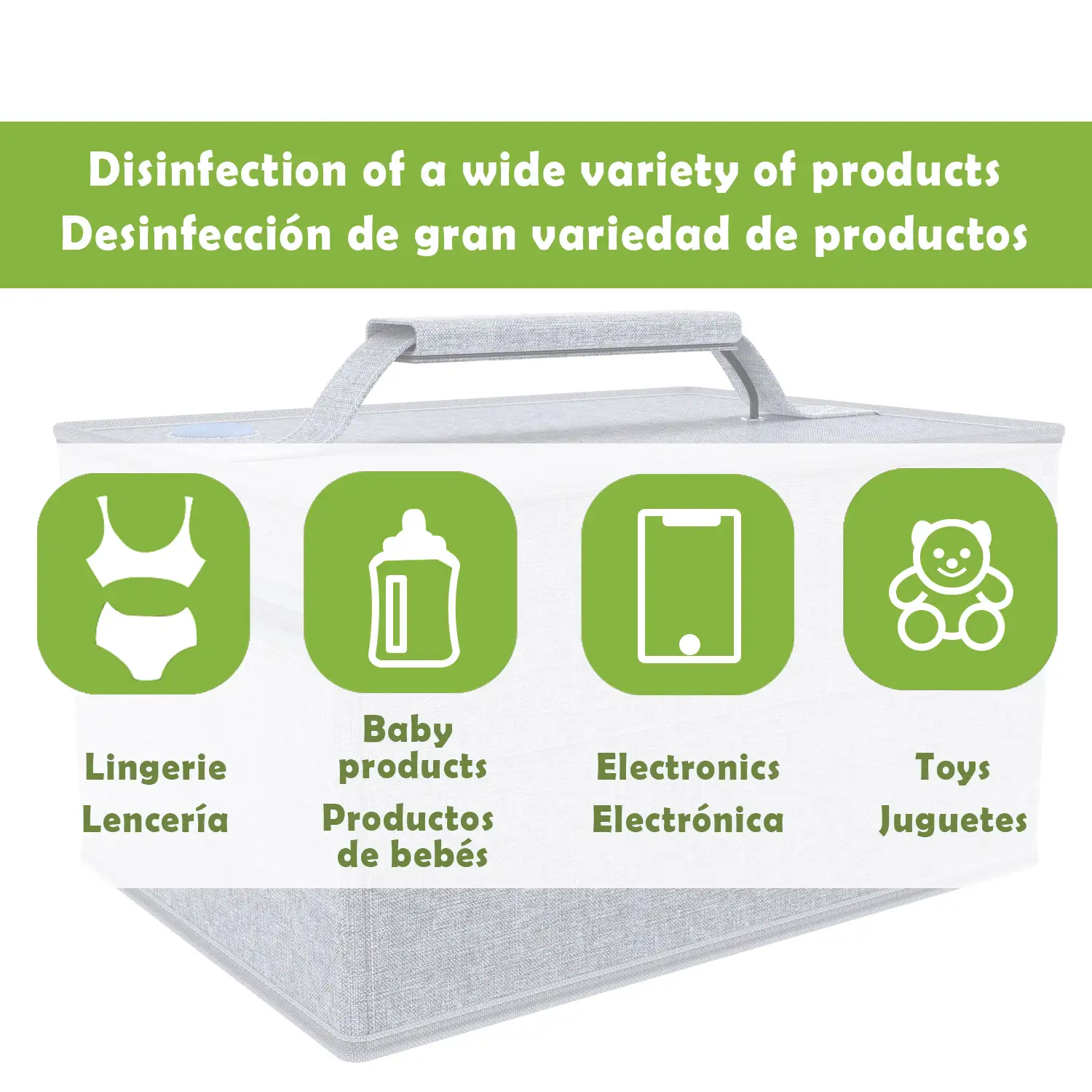 Esterilizador portátil de rayos led ultravioleta