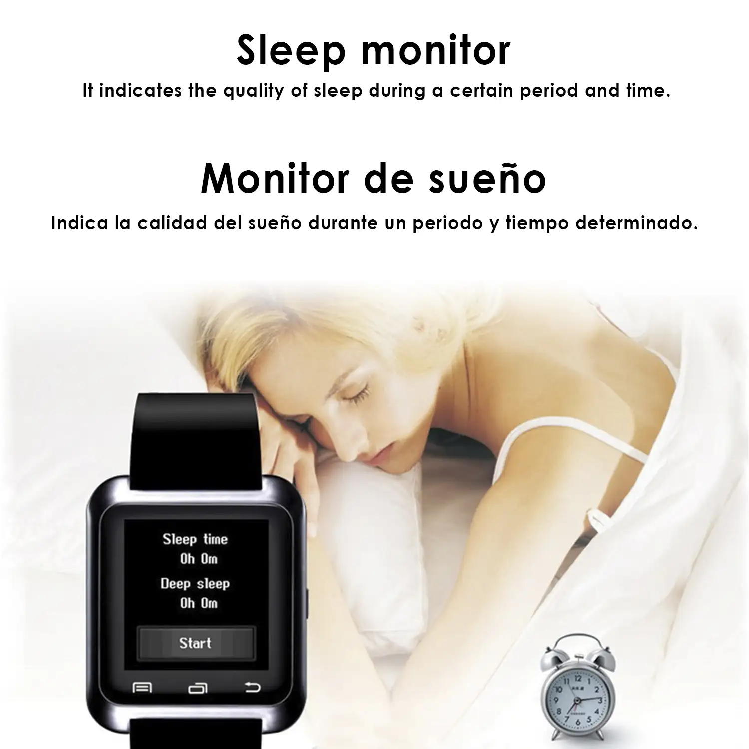 Smartwatch U8 Daril multifunción con barómetro y Android