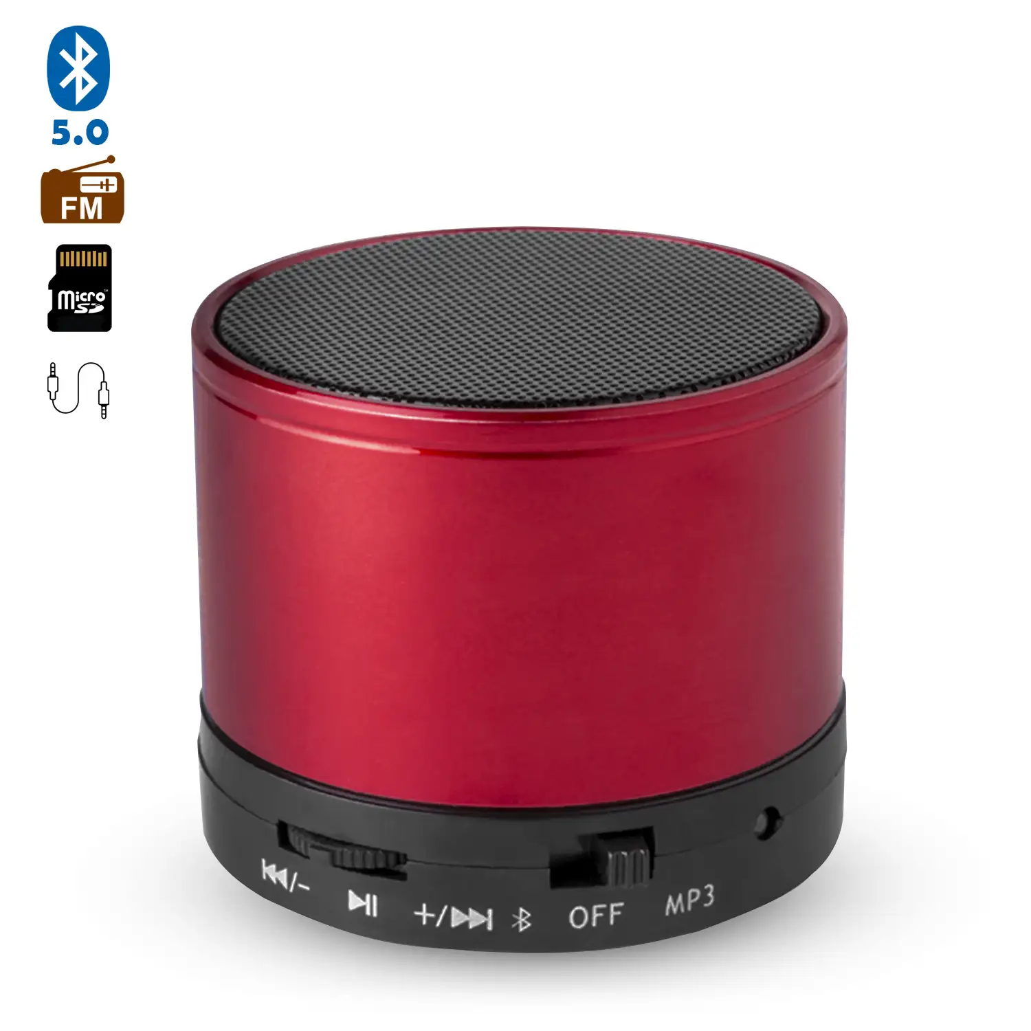 Altavoz compacto Martins Bluetooth 3.0 de 3W, con manos libres y radio FM.