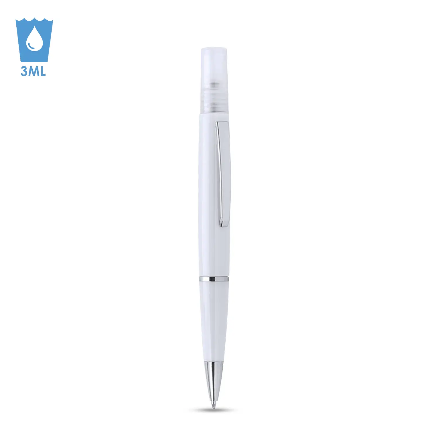 Bolígrafo higienizante Tromix con pulverizador recargable integrado 3 Ml