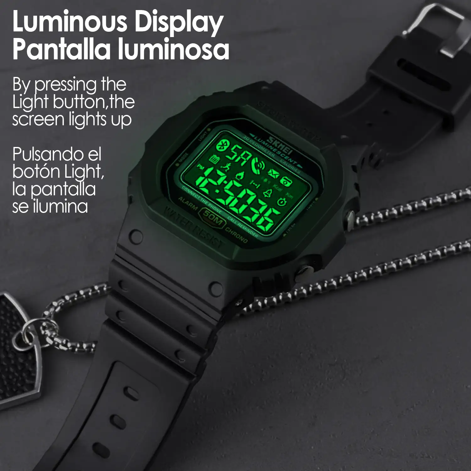 Smartwatch 1629 bluetooth diseño clásico con funciones avanzadas