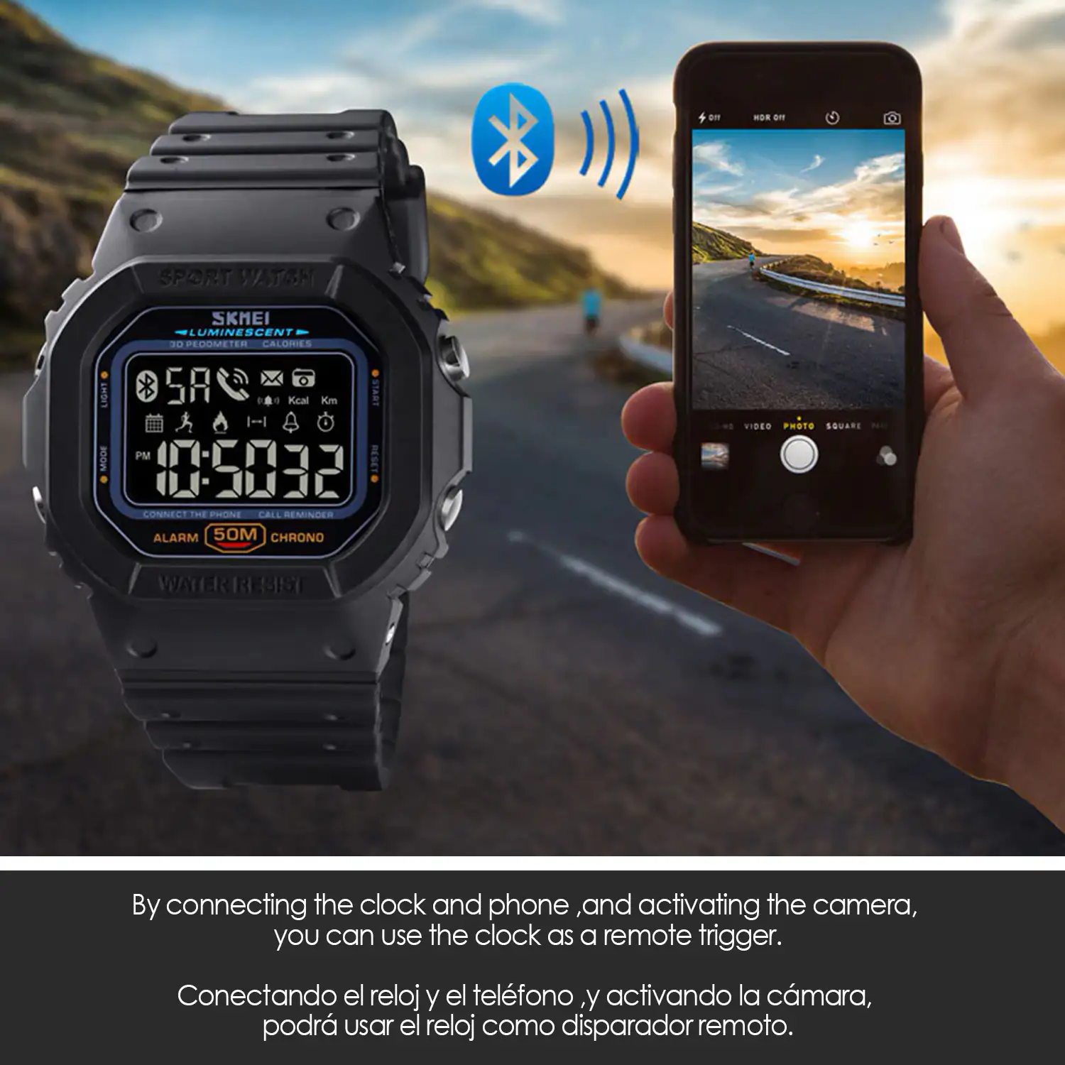 Smartwatch 1629 bluetooth diseño clásico digital con funciones avanzadas