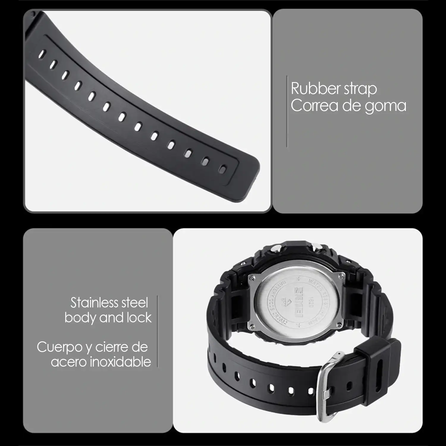 Smartwatch 1629 bluetooth diseño clásico digital con funciones avanzadas