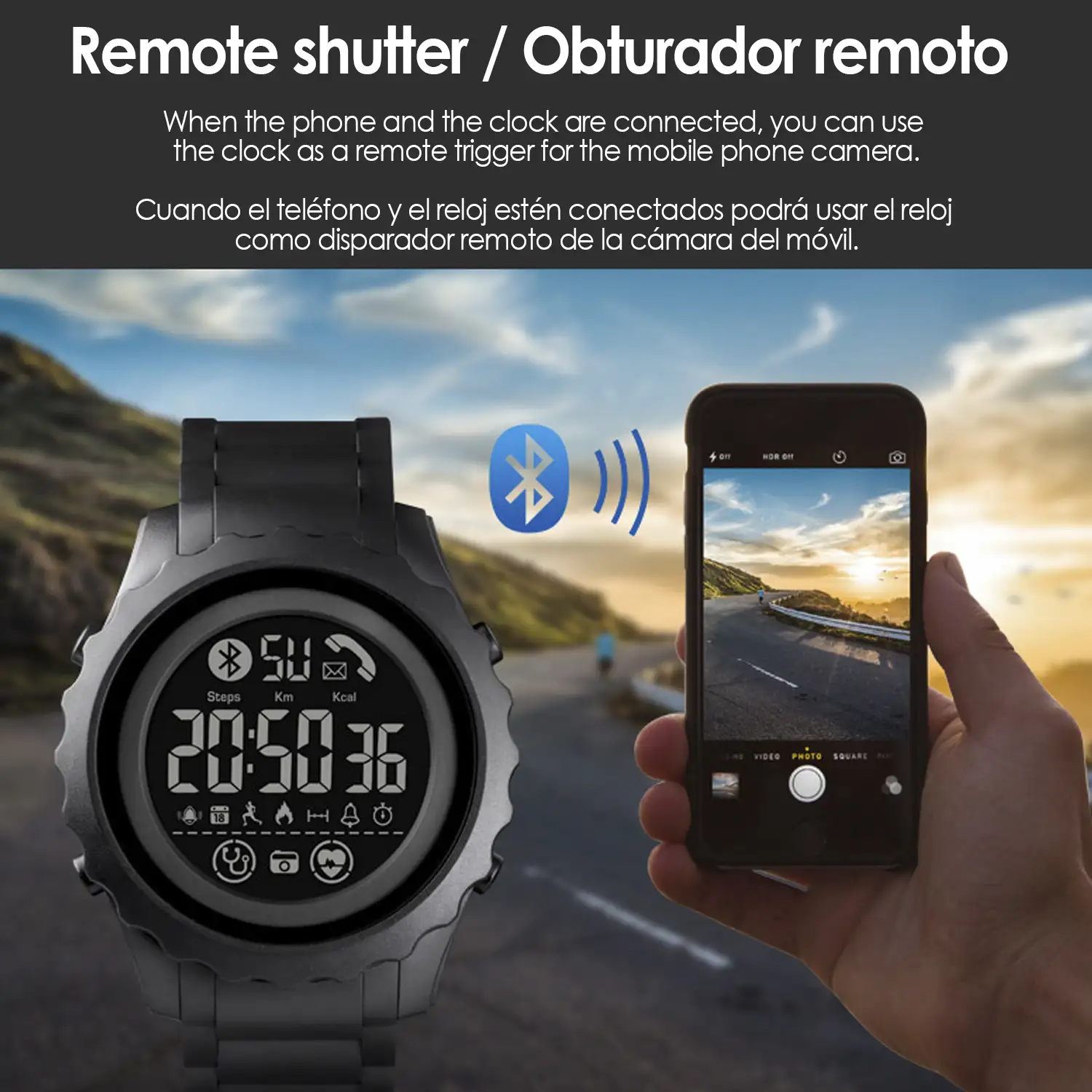 Smartwatch 1626 digital bluetooth con funciones avanzadas